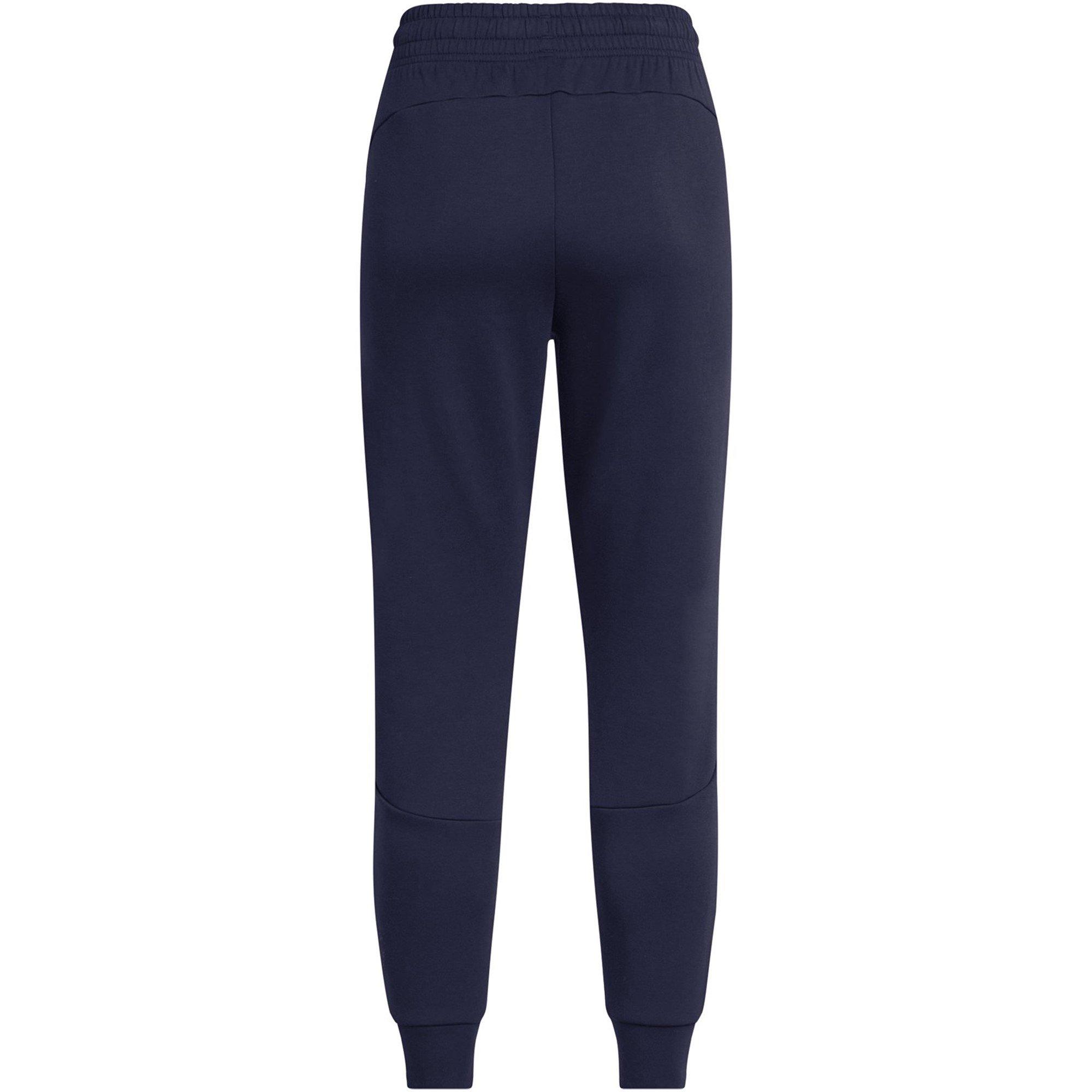 Blue - Under Armour - Women's Unstoppable Closed Hem Fleece Jogger - 2