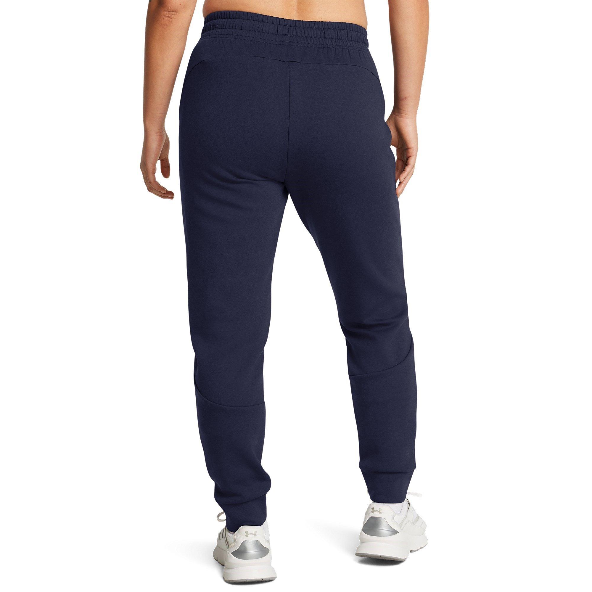 Blue - Under Armour - Women's Unstoppable Closed Hem Fleece Jogger - 4