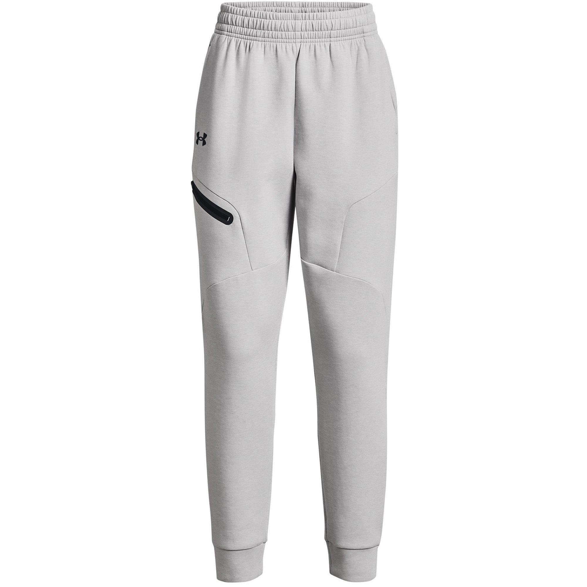 Under Armour Women's Unstoppable Closed Hem Fleece Jogger - Mod Gray - 14 (L)