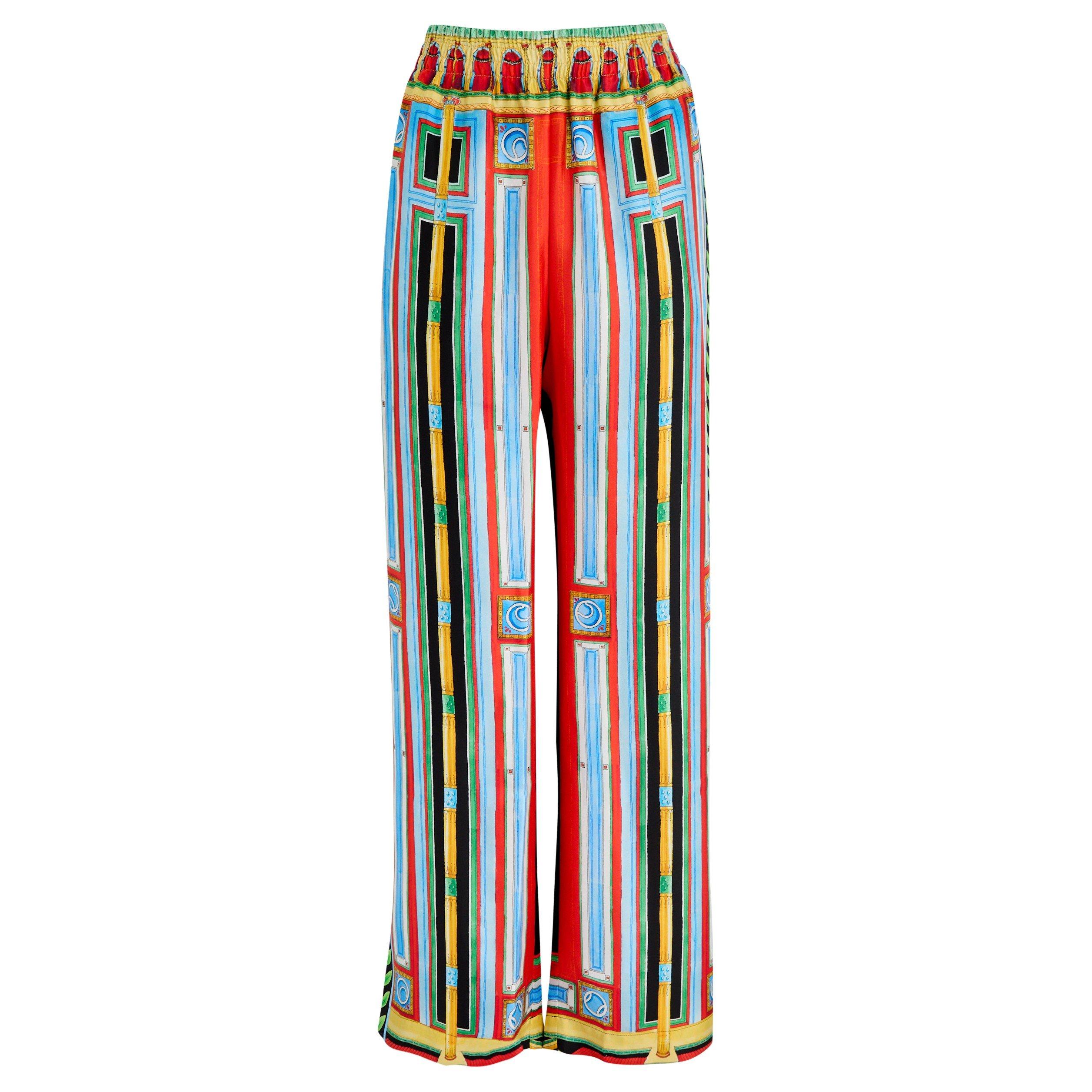 MULTICOLOURED - Casablanca - T LE TEMPLEPRINTED SILK T