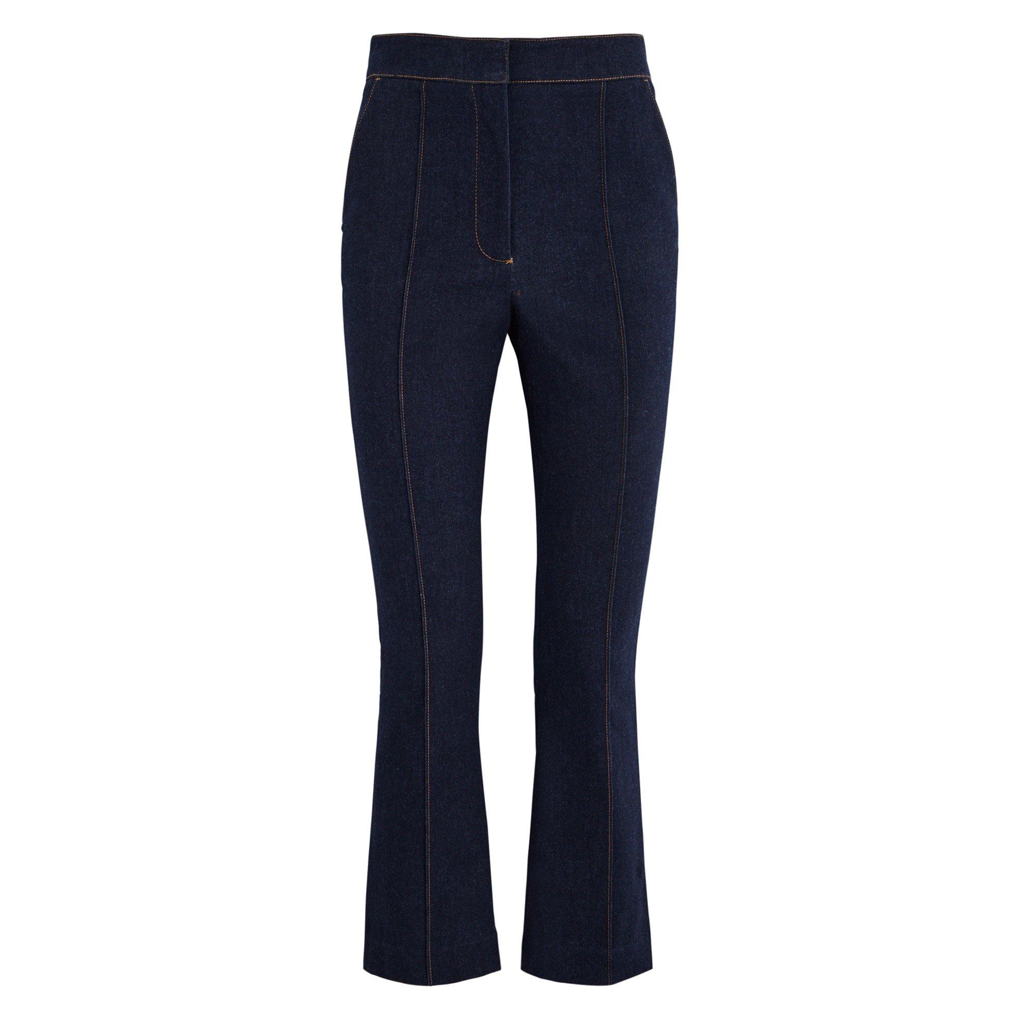 NAVY - Veronica Beard - TR TANI SLIM FITTED TROUSERS