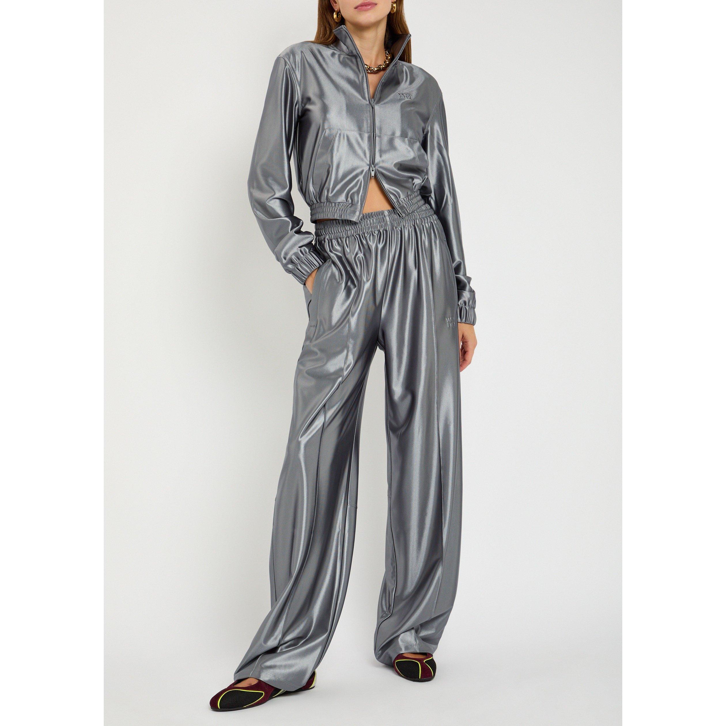 SILVER - T by Alexander Wang - RELAXED TRACKPANT - 5