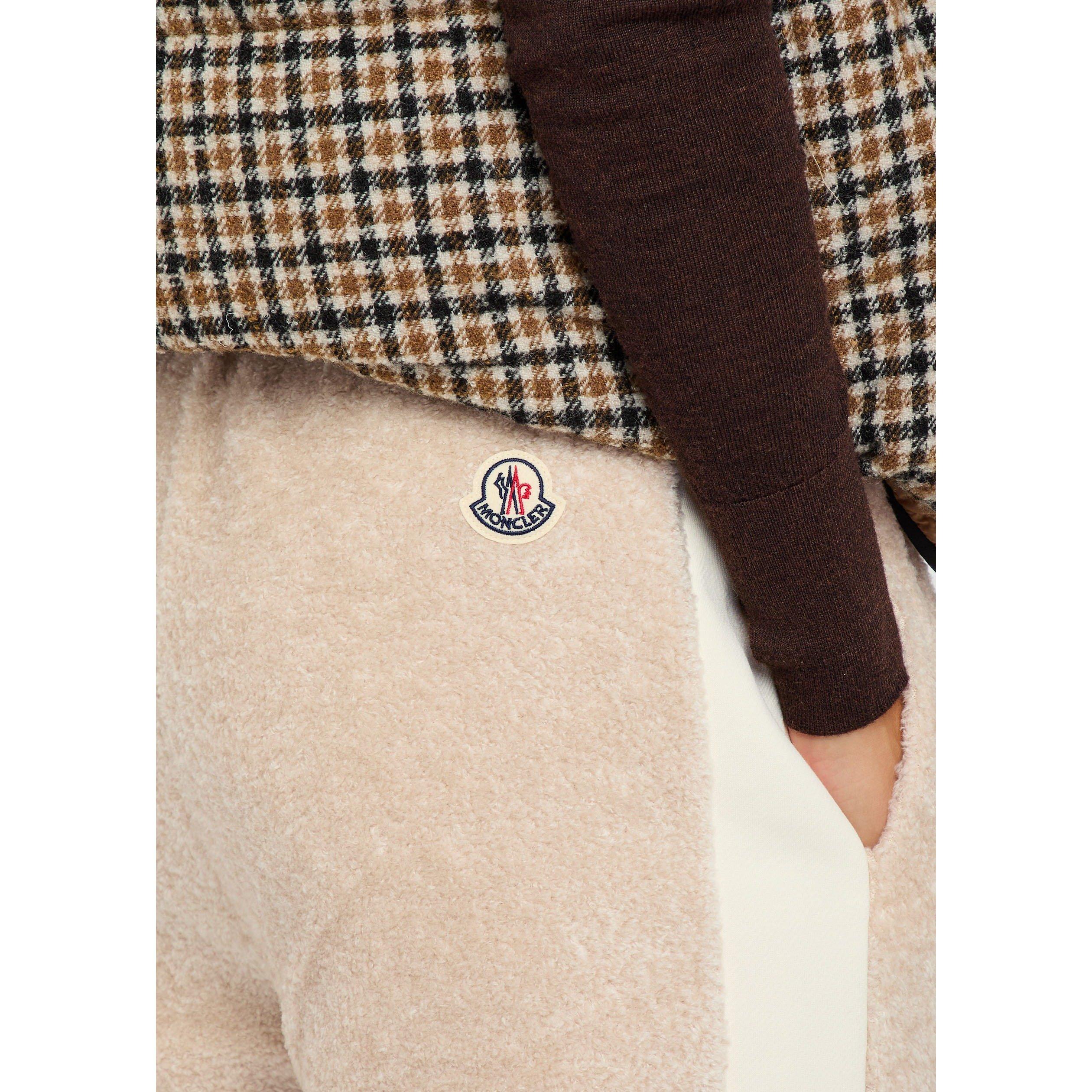 WHITE - Moncler - Women's Cotton Fleece Open Hem Relaxed-Fit Joggers - 4