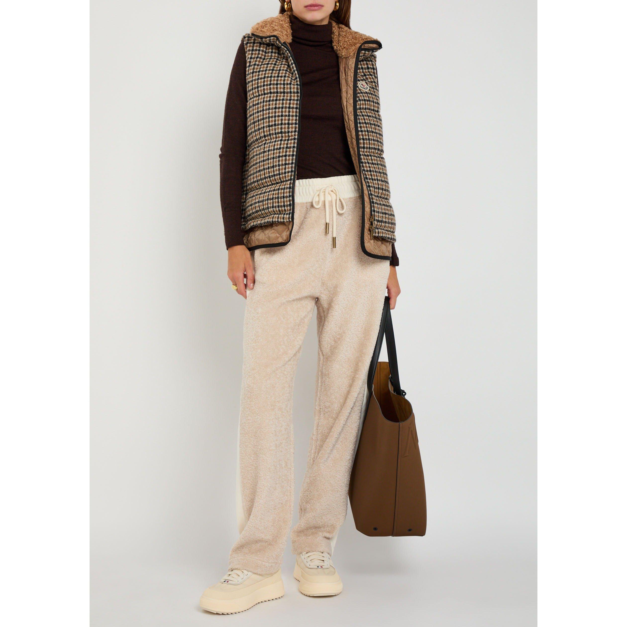 WHITE - Moncler - Women's Cotton Fleece Open Hem Relaxed-Fit Joggers - 5