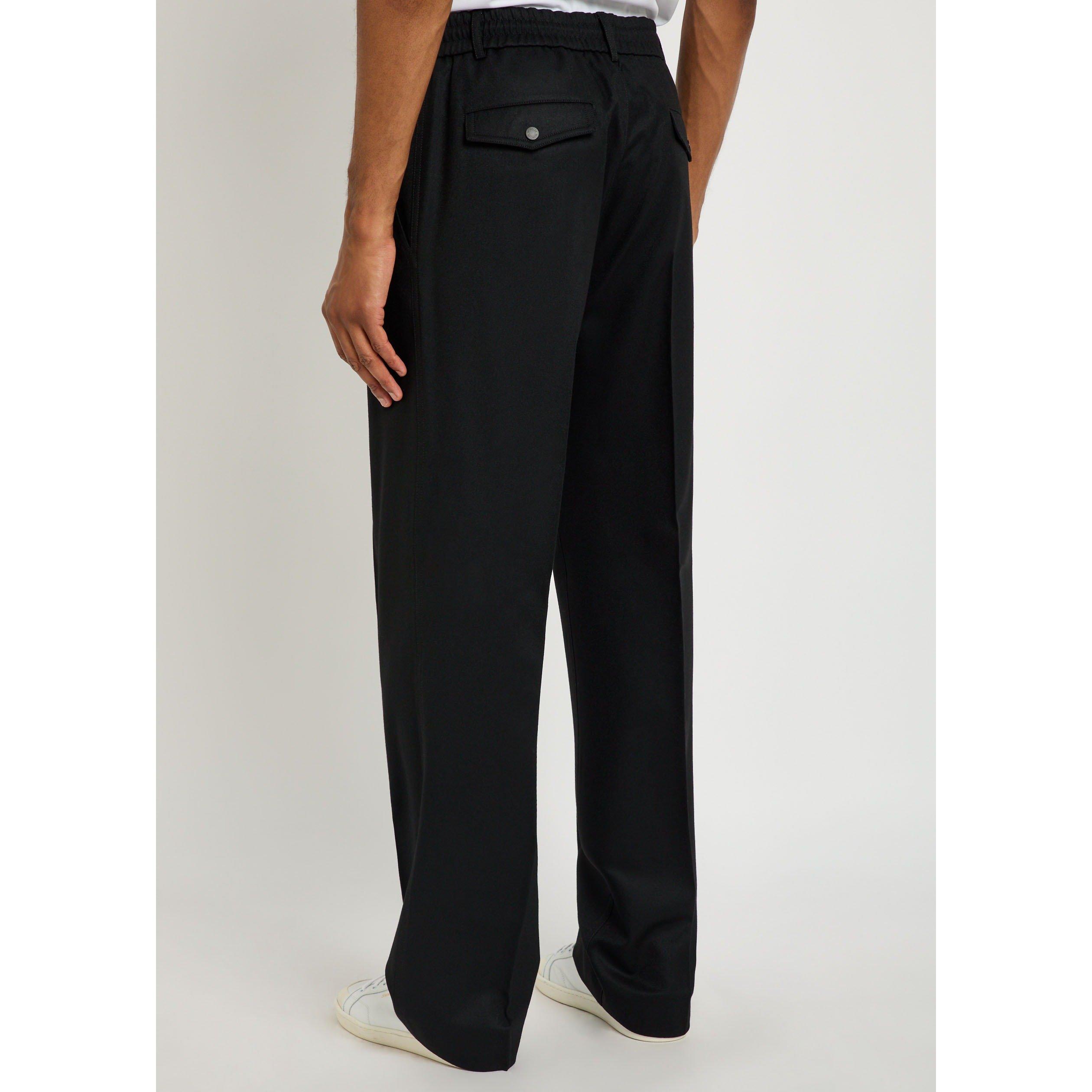 BLACK - Moncler - MON KL WIDE LEG TRS - 3