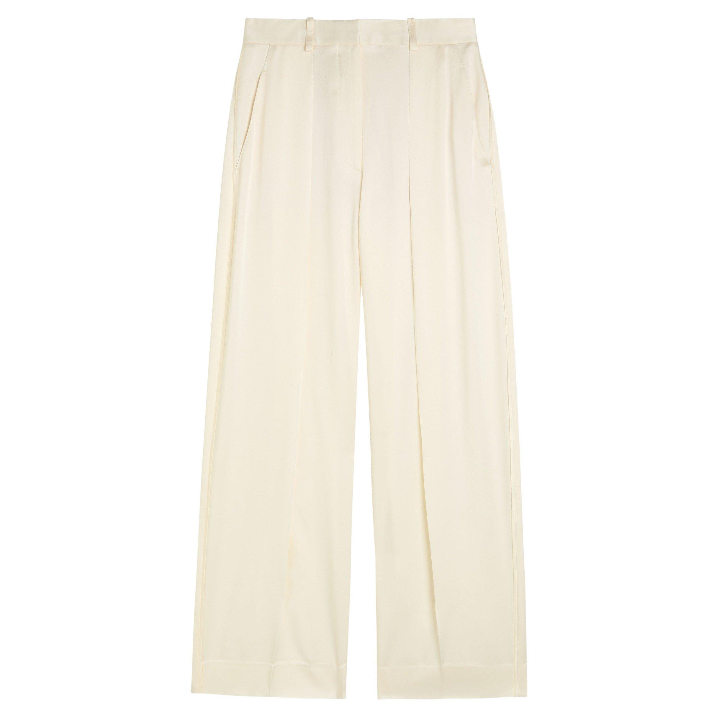 IVORY - Victoria Beckham - WIDE LEG TROUSER