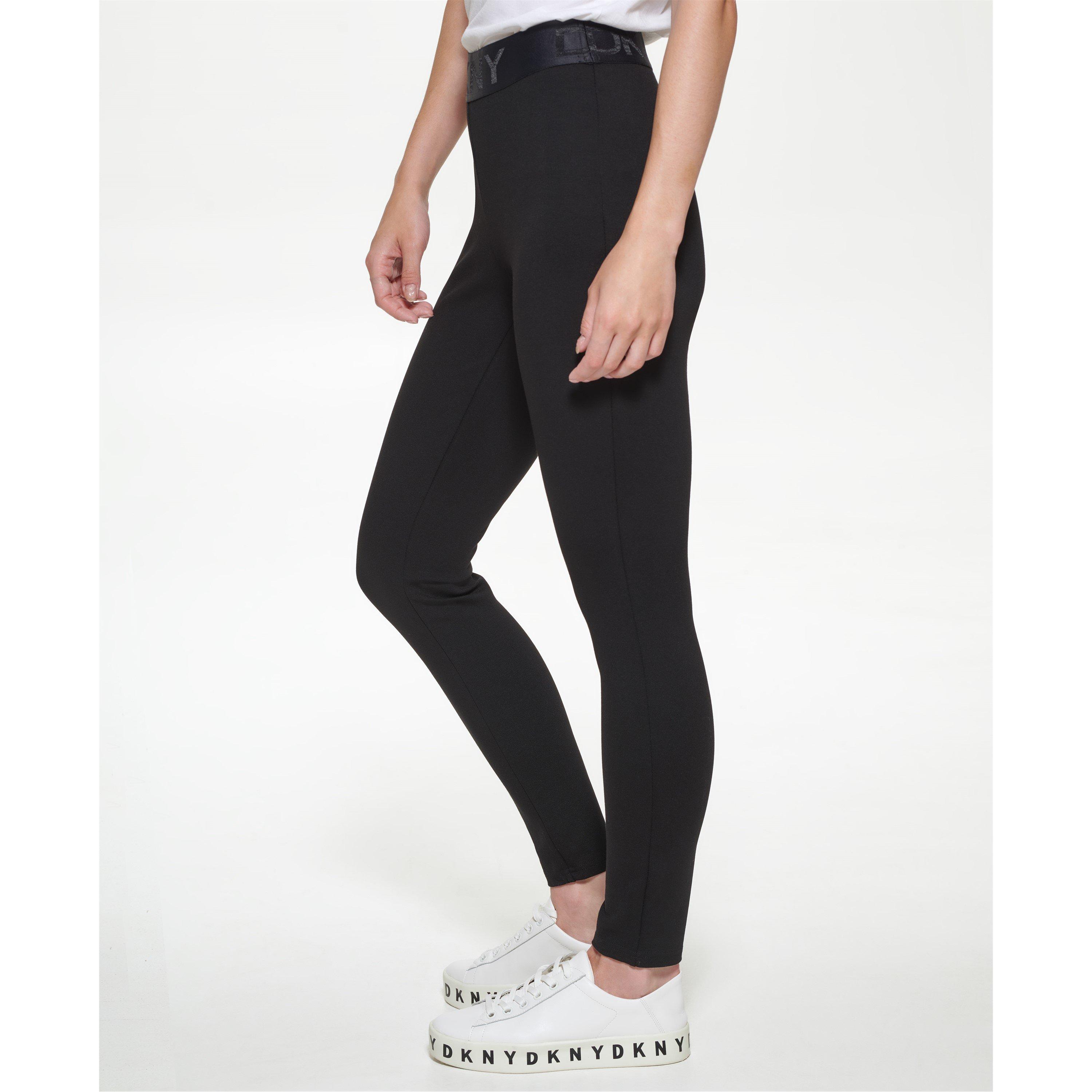 Black - DKNY - Logo Leggings - 5