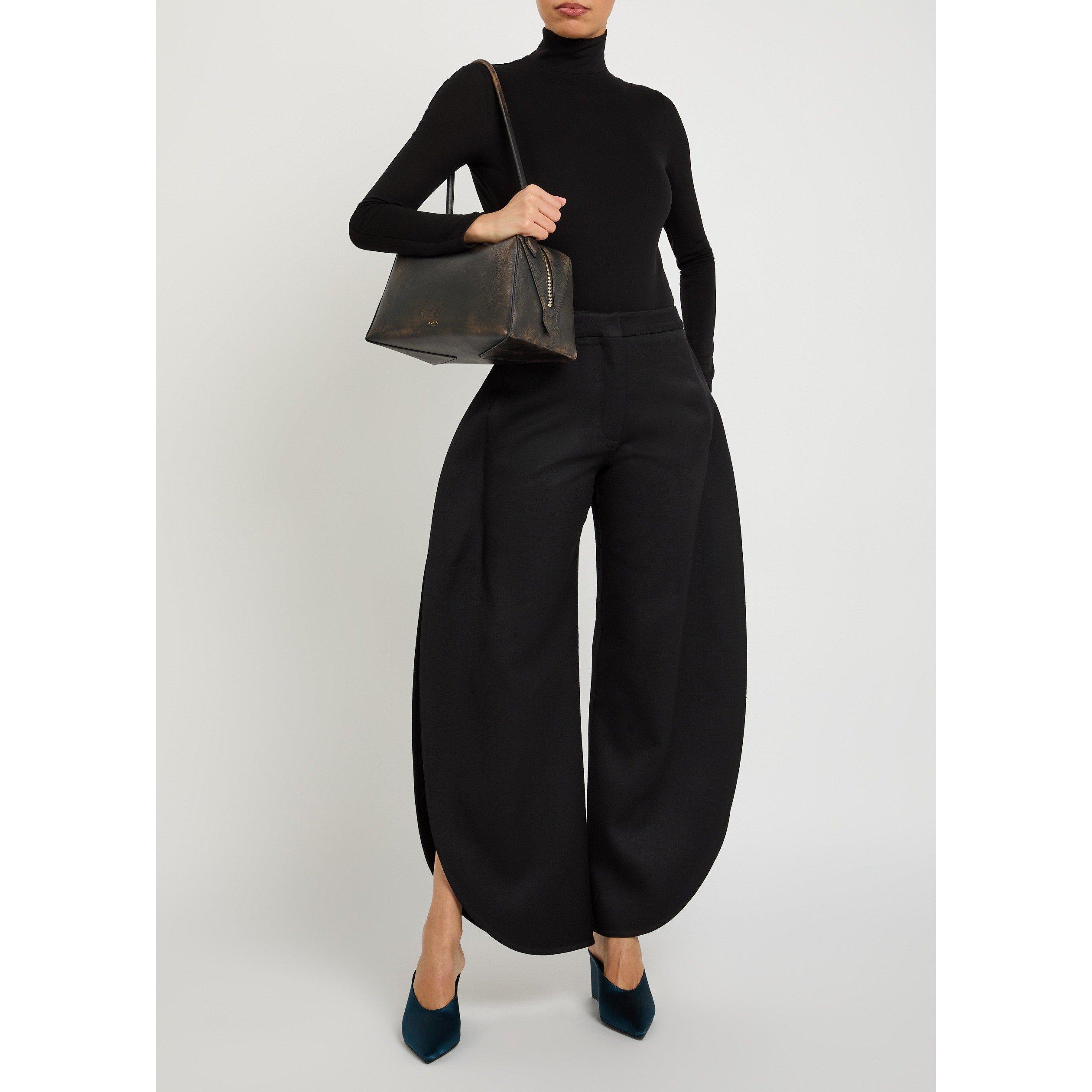 BLACK - Alaia - PETAL PANTS - 5