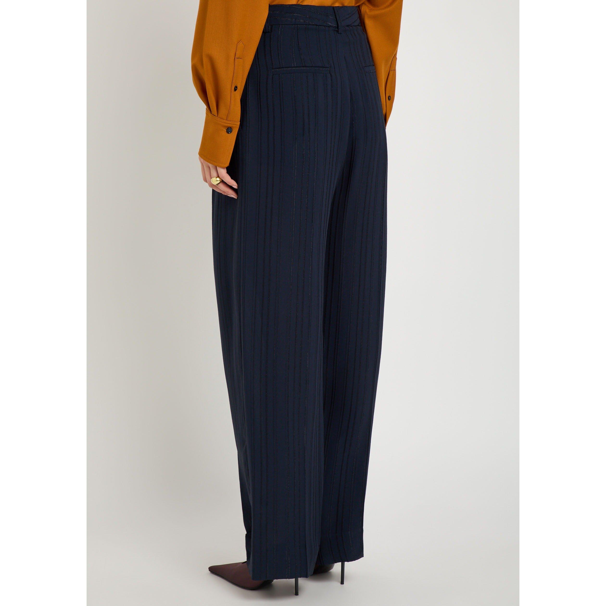 NAVY - Victoria Beckham - WIDE LEG TROUSRE - 3