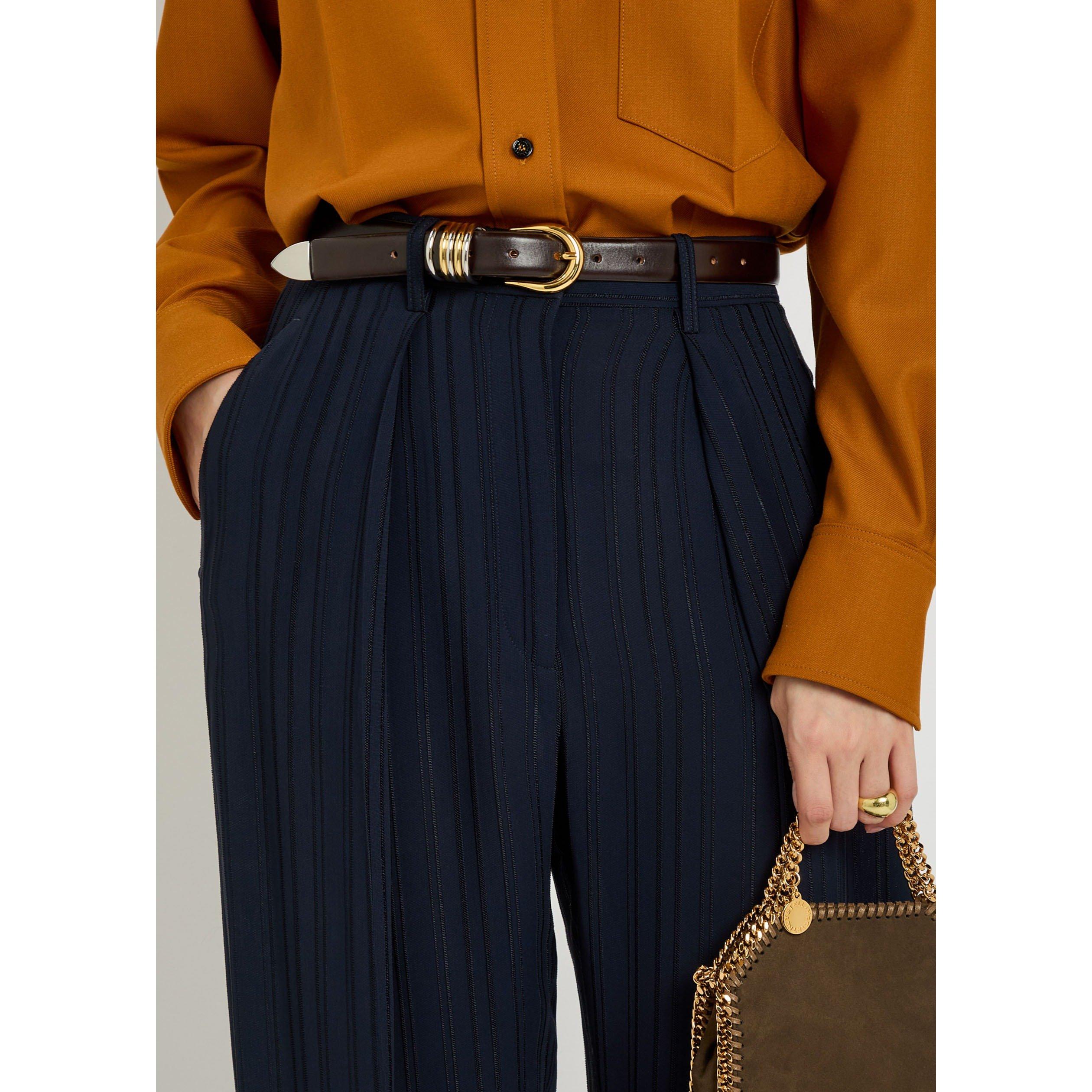 NAVY - Victoria Beckham - WIDE LEG TROUSRE - 4