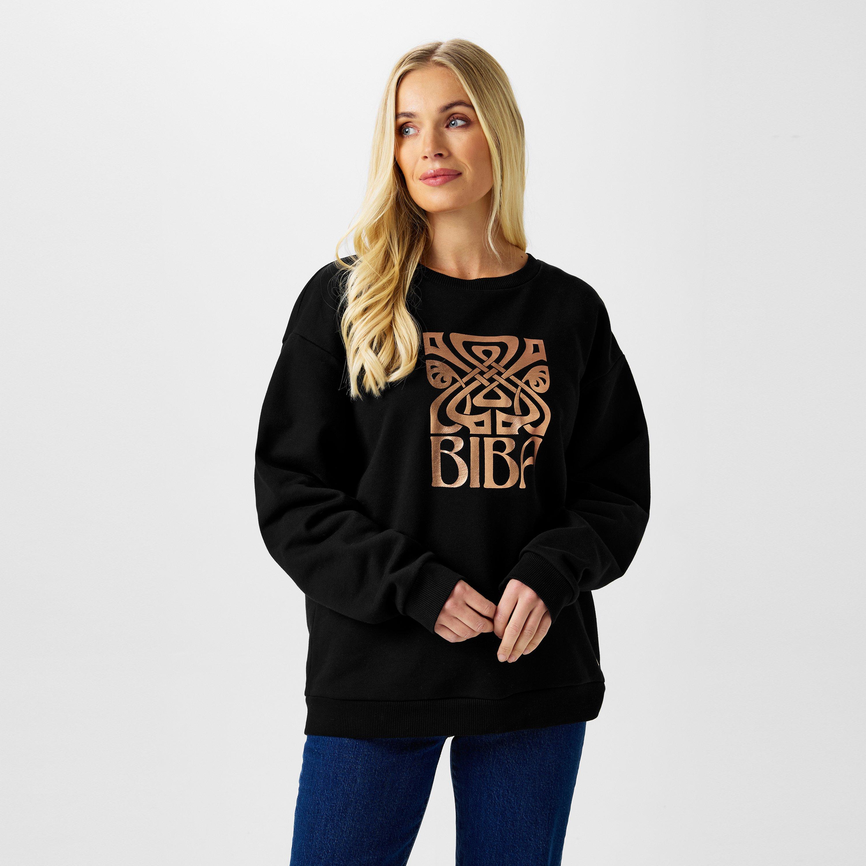 Black - Biba - Women's Logo Crew Sweatshirt - 1