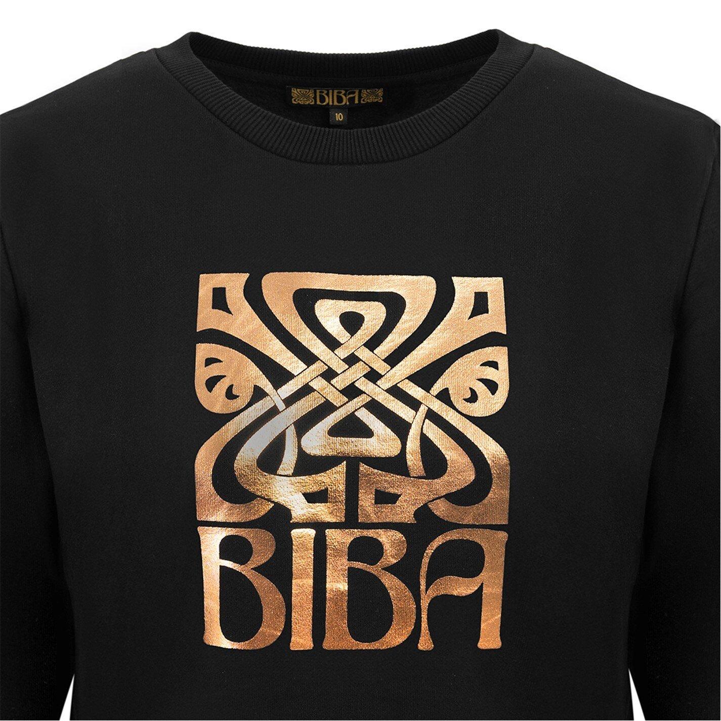 Schwarz - Biba - Women's Logo Crew Sweatshirt - 5