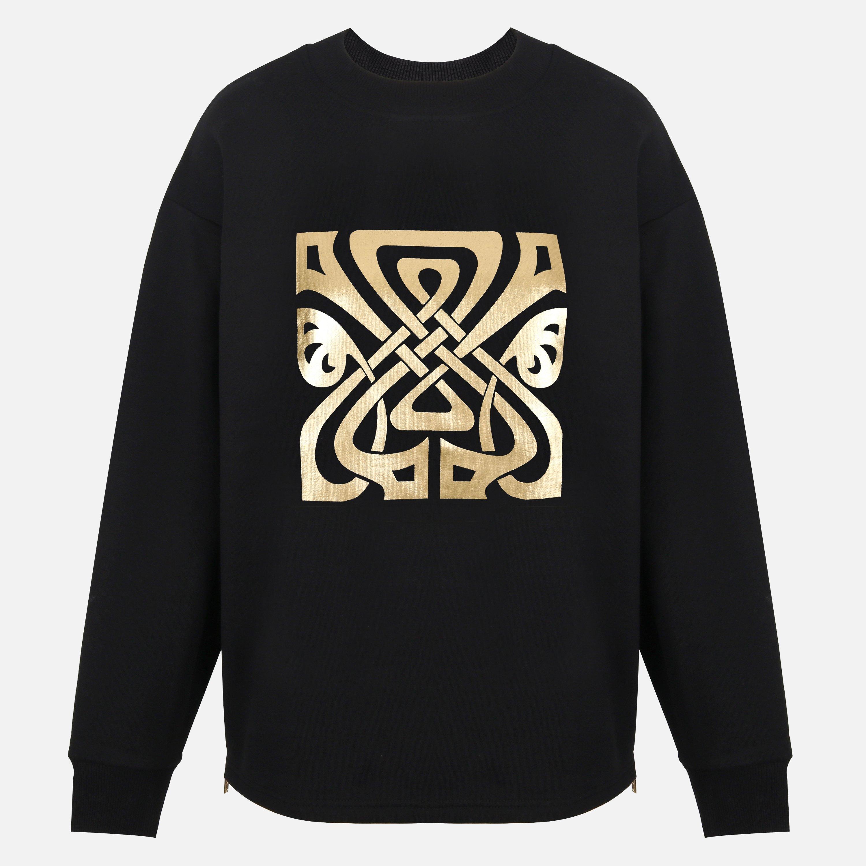 Biba Women's Logo Crew Sweatshirt - Black - 12 (M)