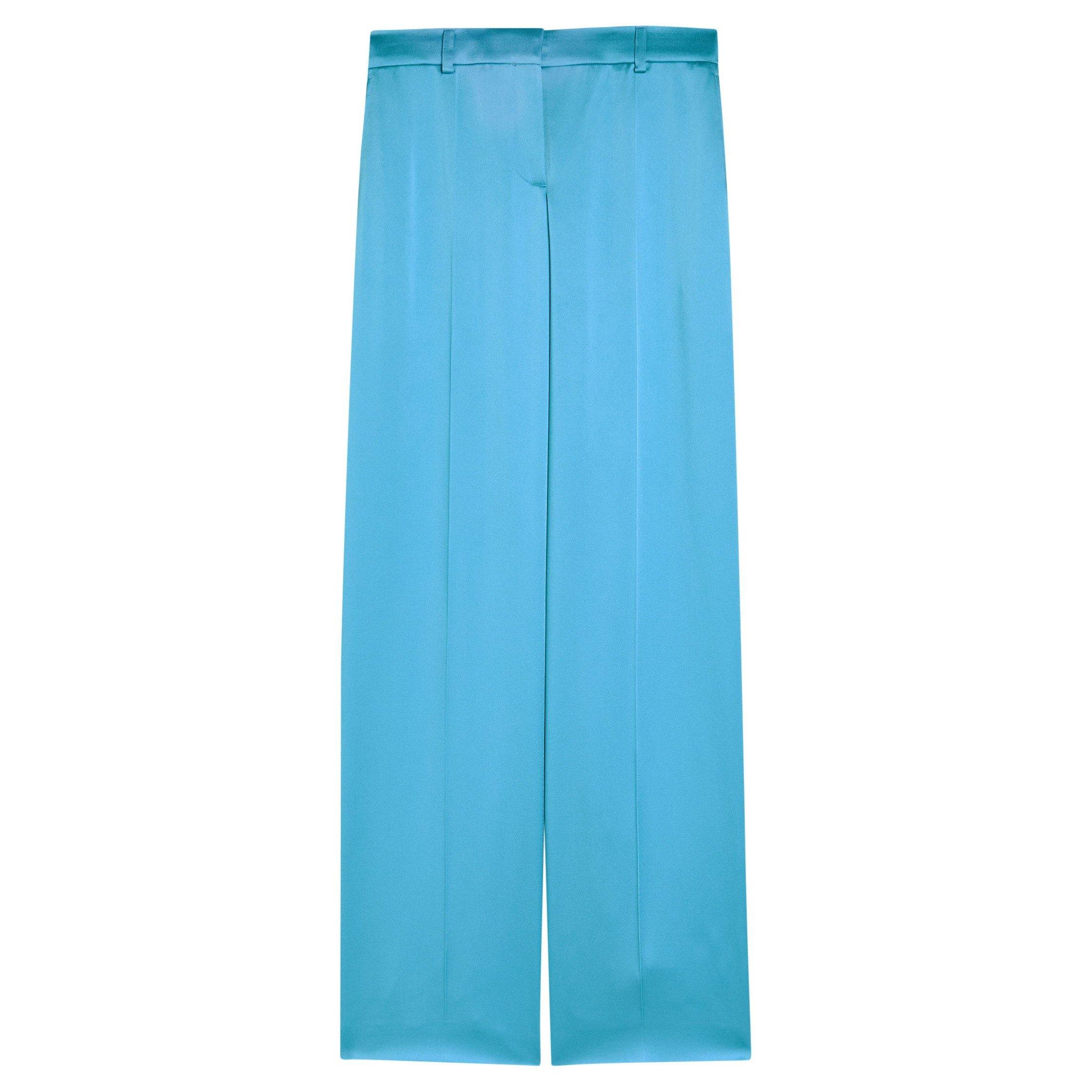BLUE - Stella McCartney - SATIN DROP WAIST TROUSER - 1