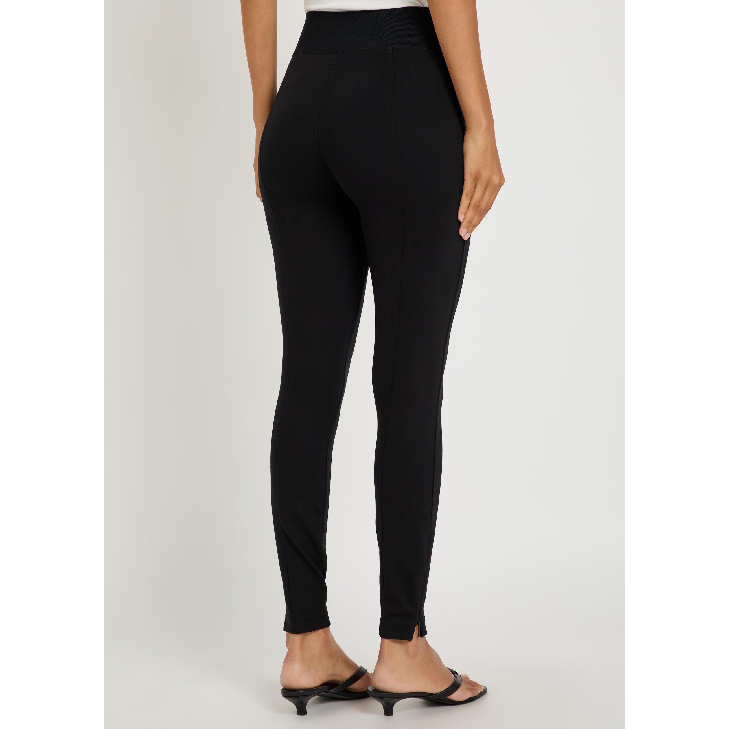 BLACK - Spanx - Women's Ponte Zip Leggings - 3
