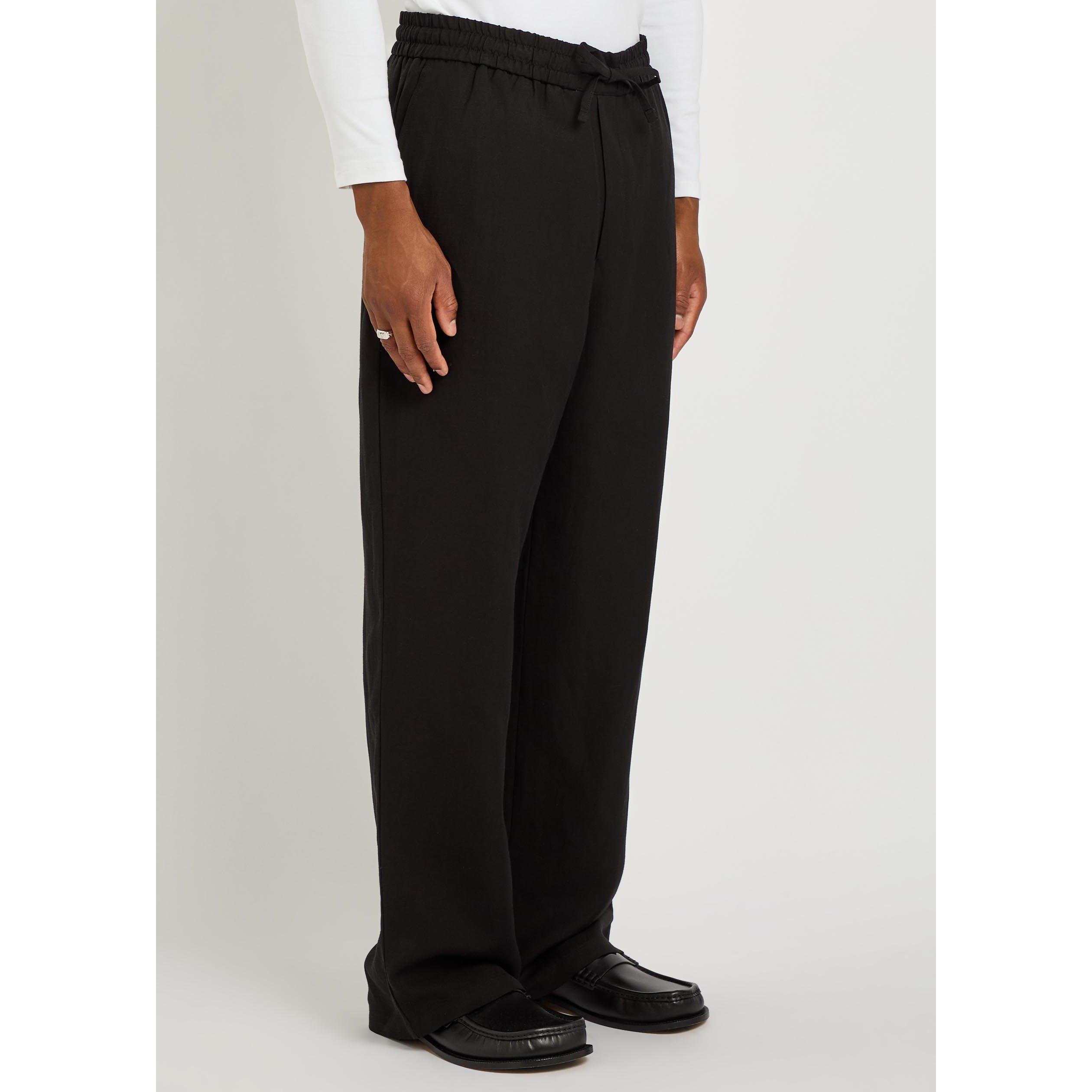 BLACK - AMI Paris - AMI ELASTICATED WAIST TROUSERS - 2