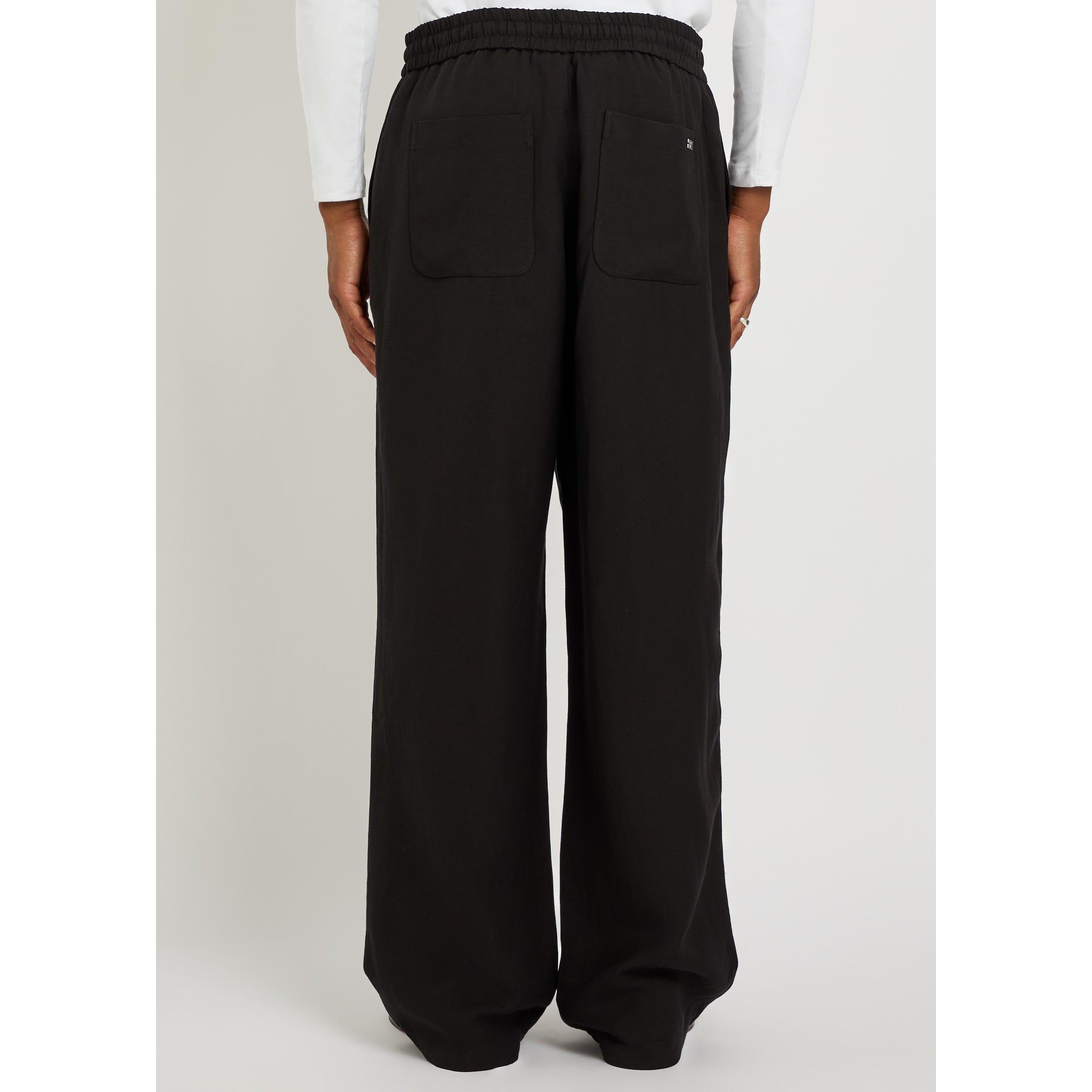 BLACK - AMI Paris - AMI ELASTICATED WAIST TROUSERS - 3