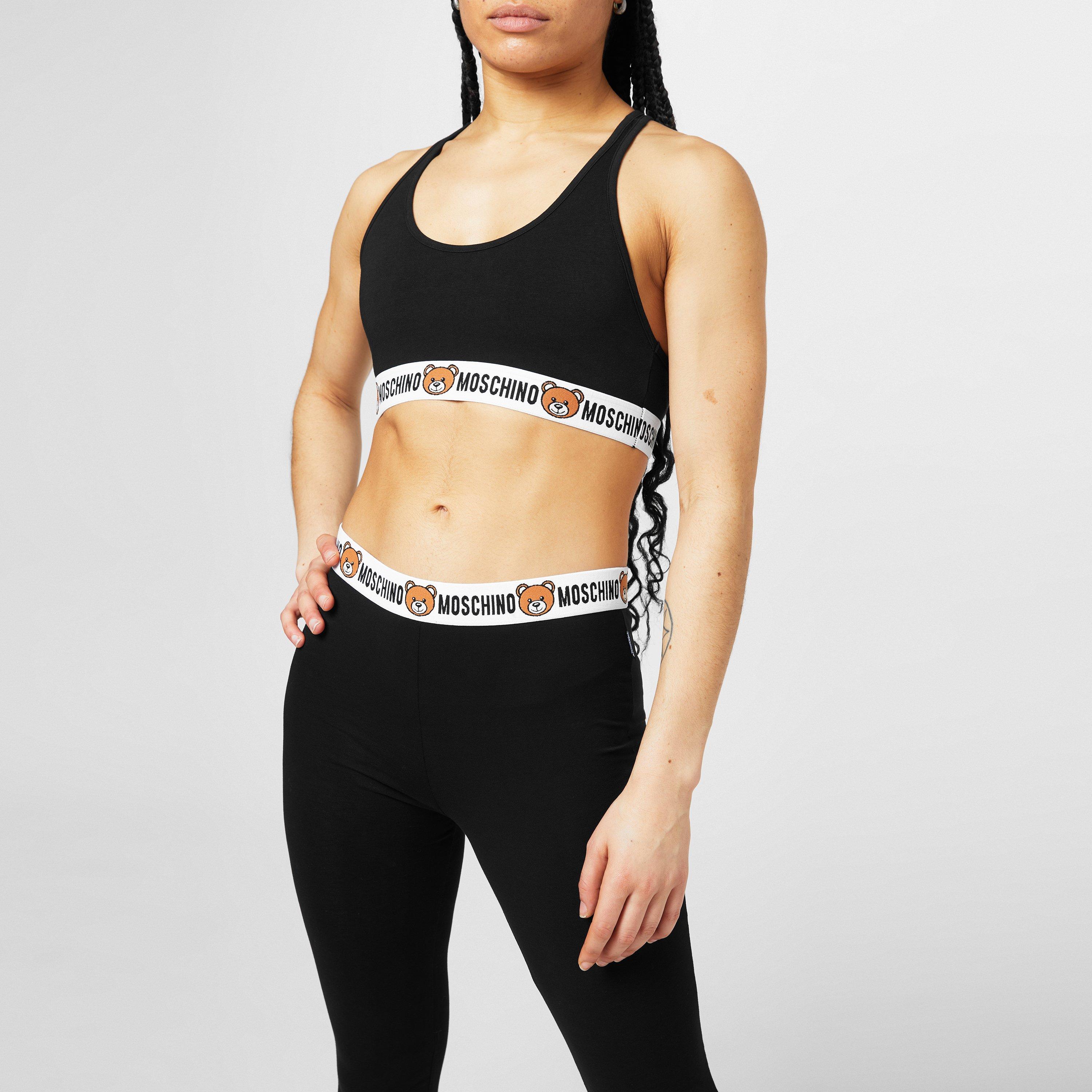 Black A0555 - Moschino - U-Bear Leggings - 3