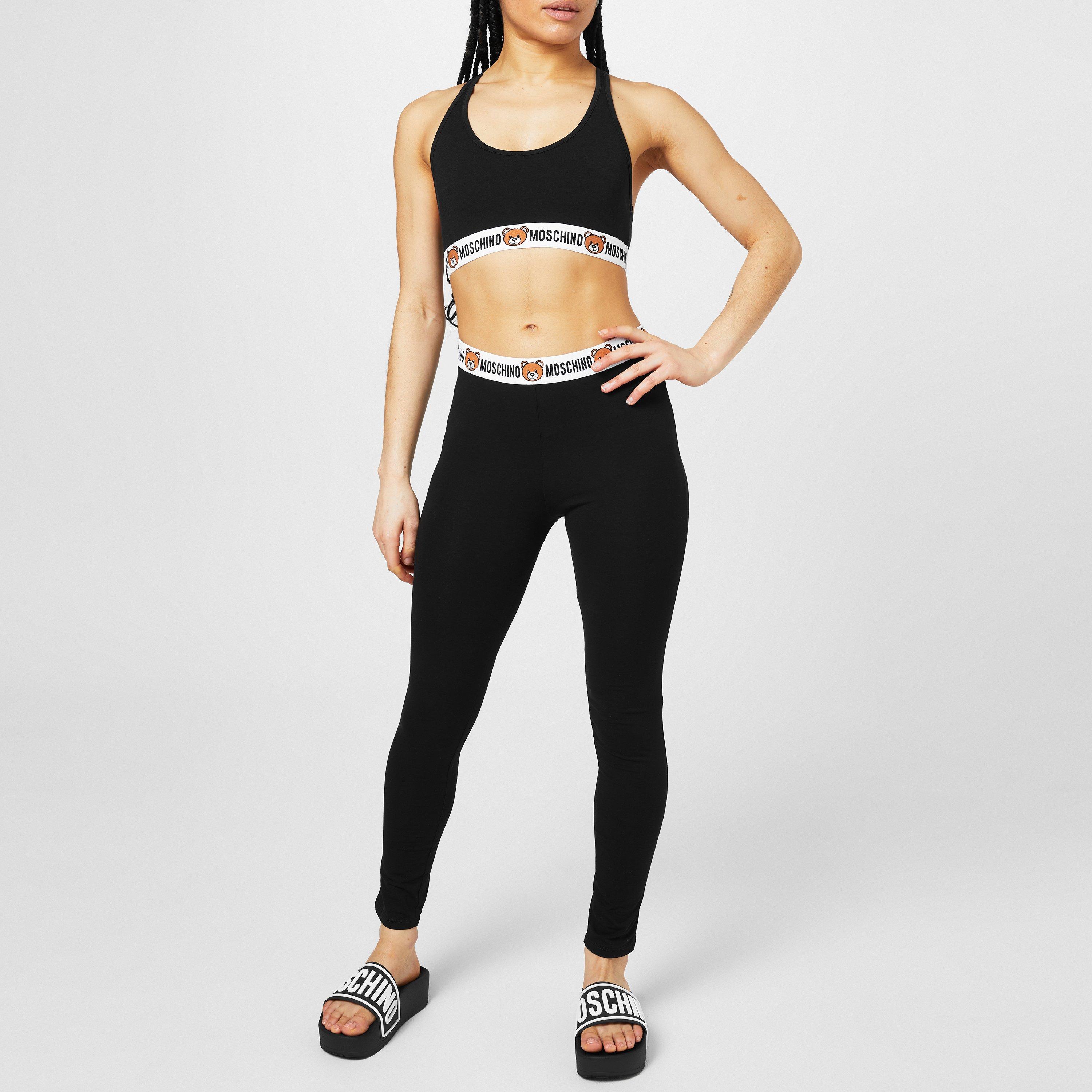 Black A0555 - Moschino - U-Bear Leggings - 5