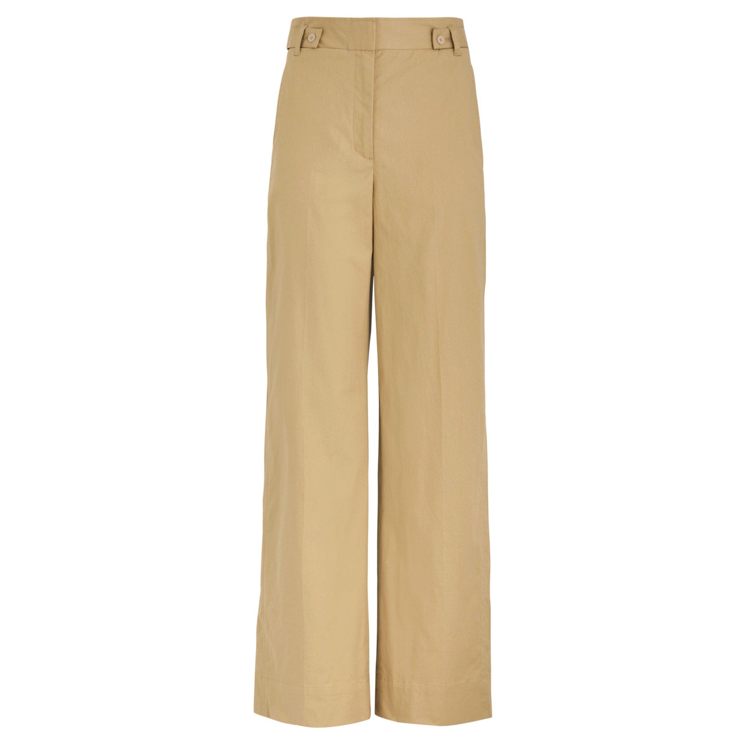TAN - Philip Lim - WIDE LEG PLEATED TROUSER W SID
