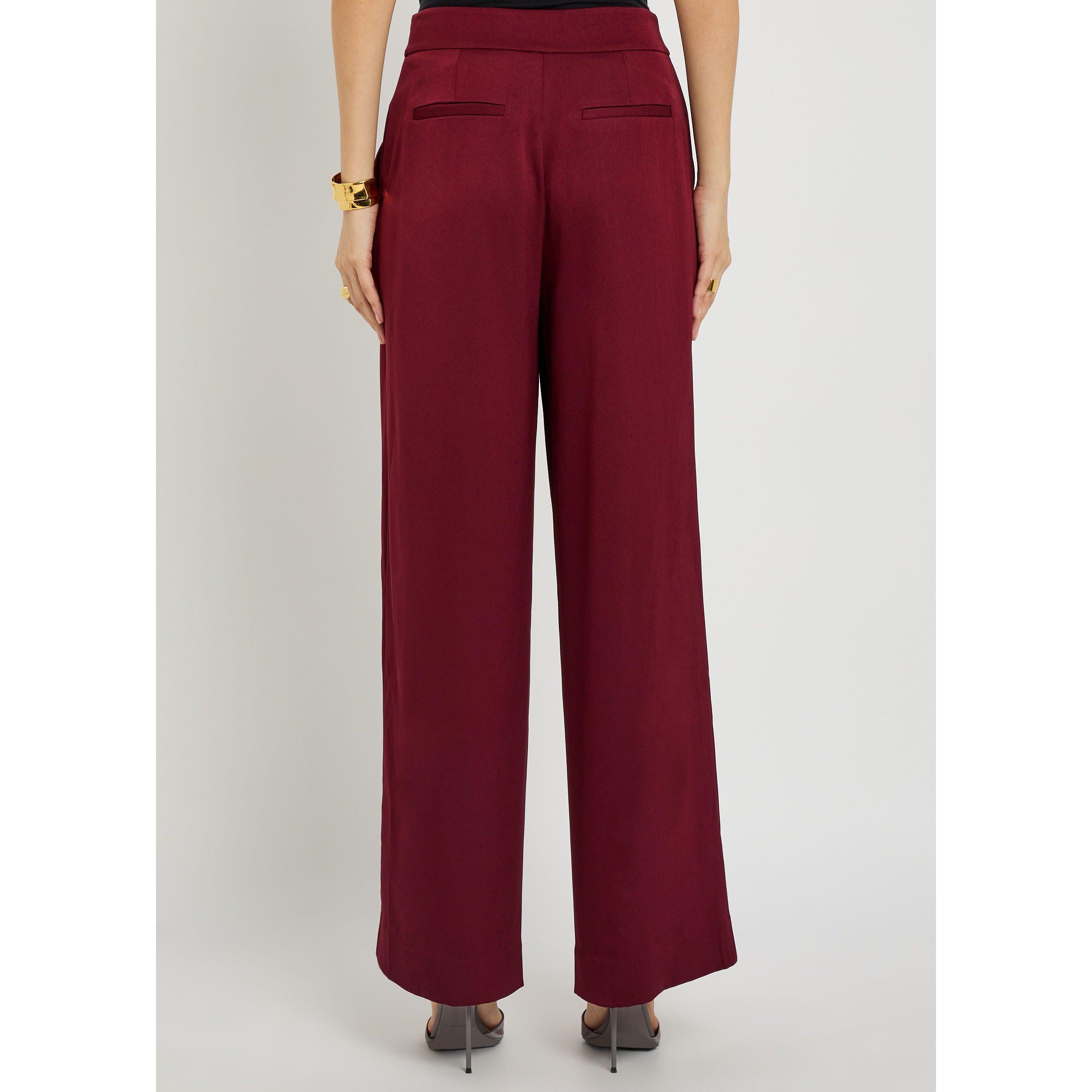 RED - Jonathan Simkhai - Women's Kyra High-Rise Satin Wide-Leg Trousers - 3
