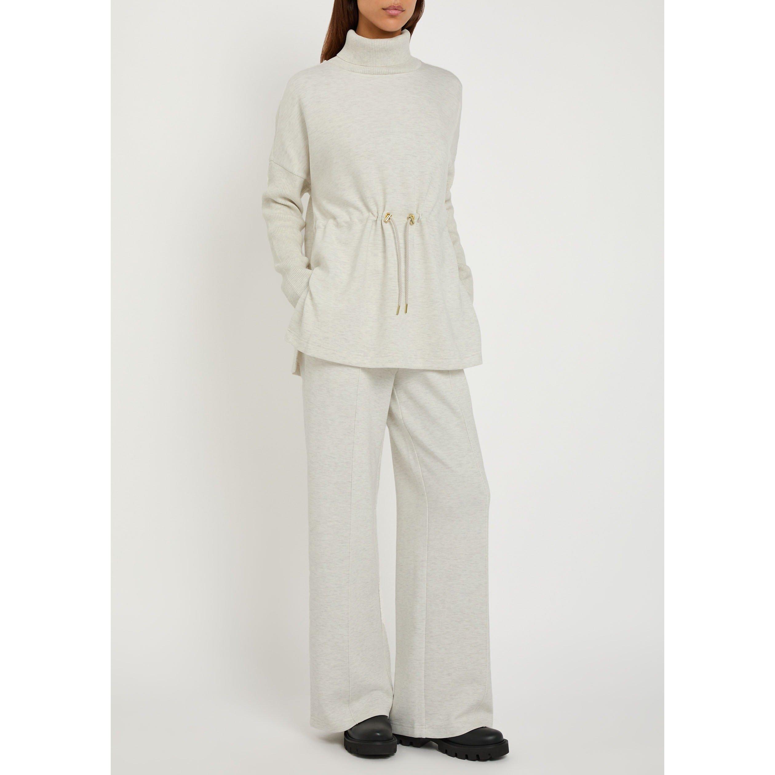 IVORY - Varley - Women's High-Waisted Wide-Leg Trousers - 5