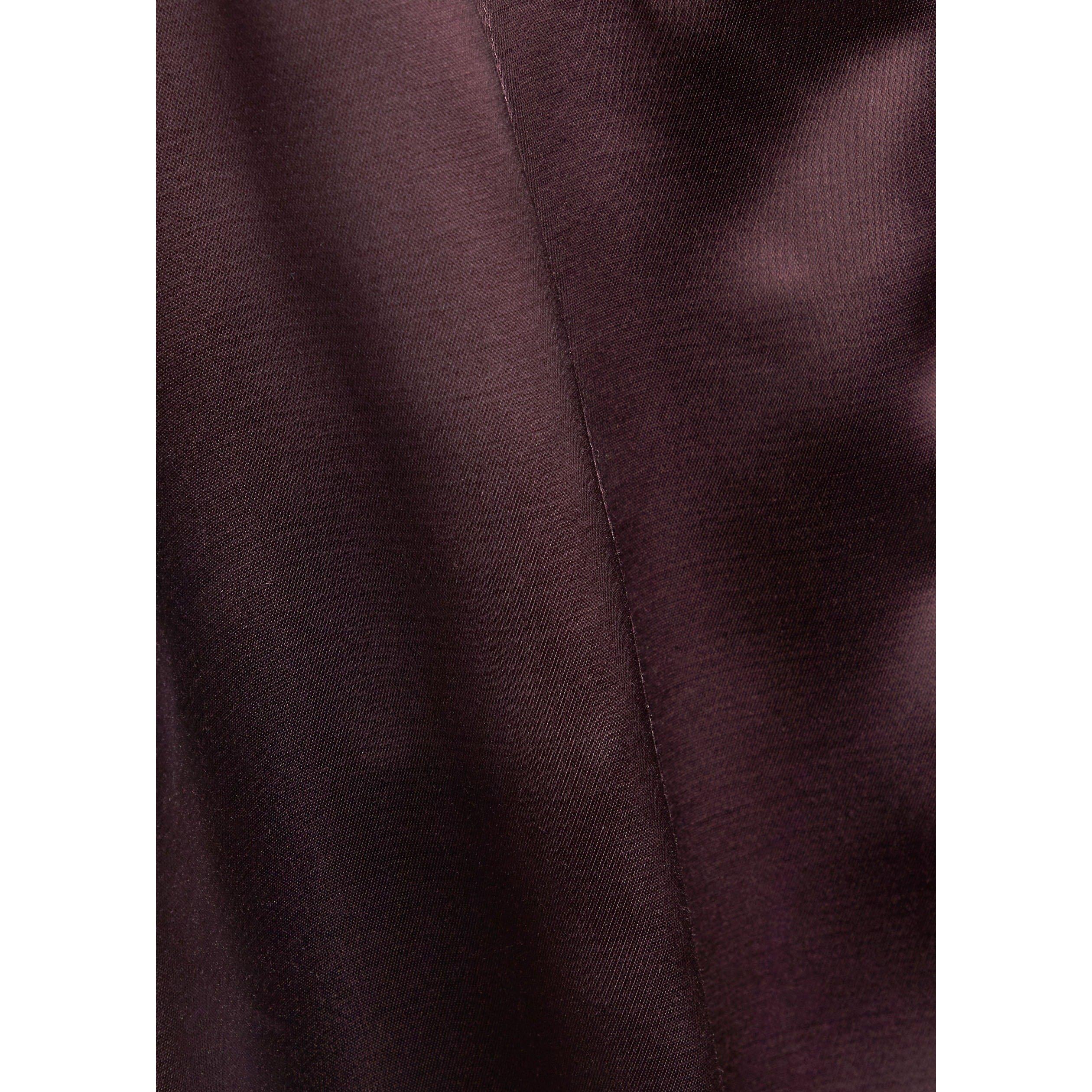 DARK RED - Tory Burch - Women's Viscose Wide Leg Trousers - 4