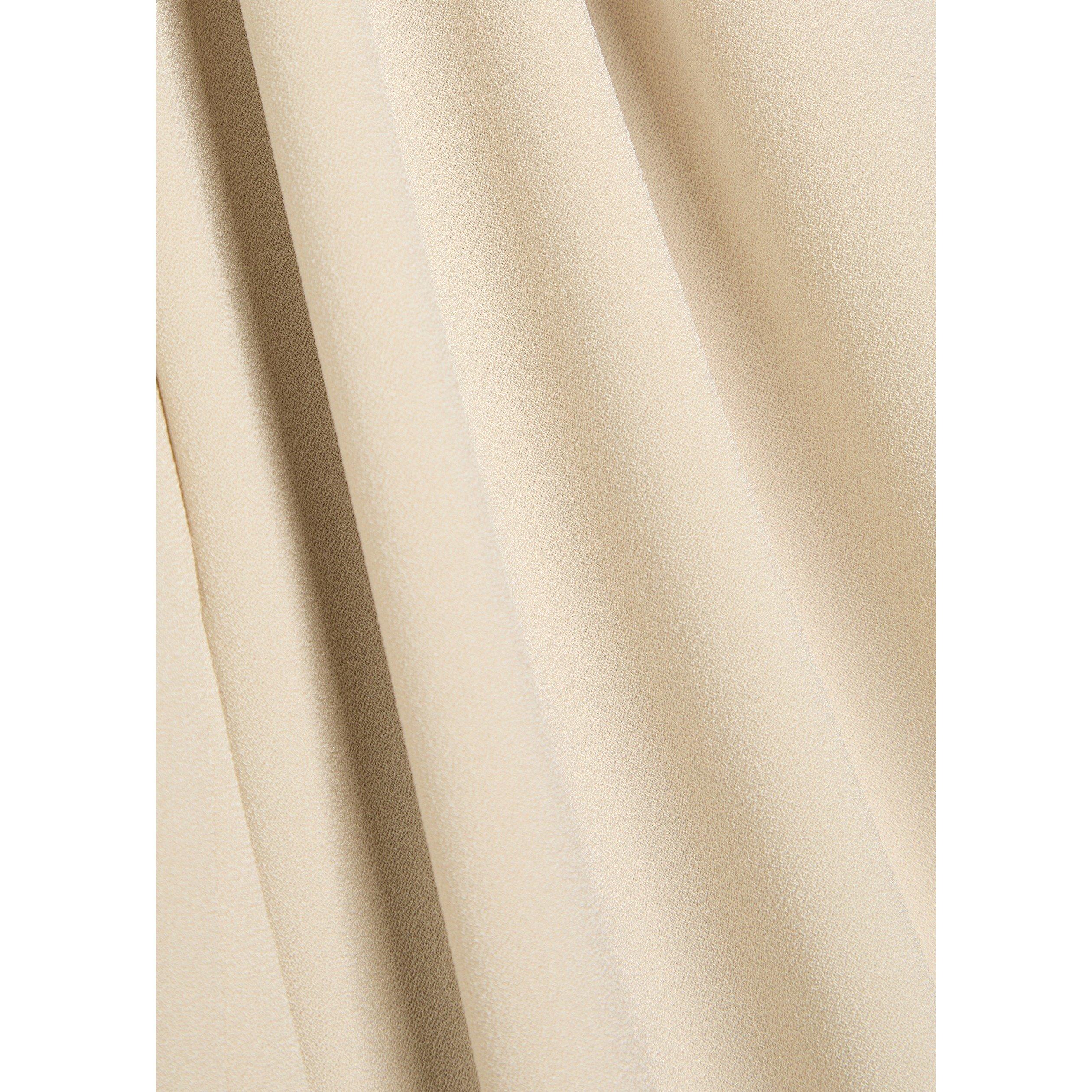 BEIGE - Vince - Women's Crepe Bias-Cut High-Waisted Wide-Leg Trousers - 4