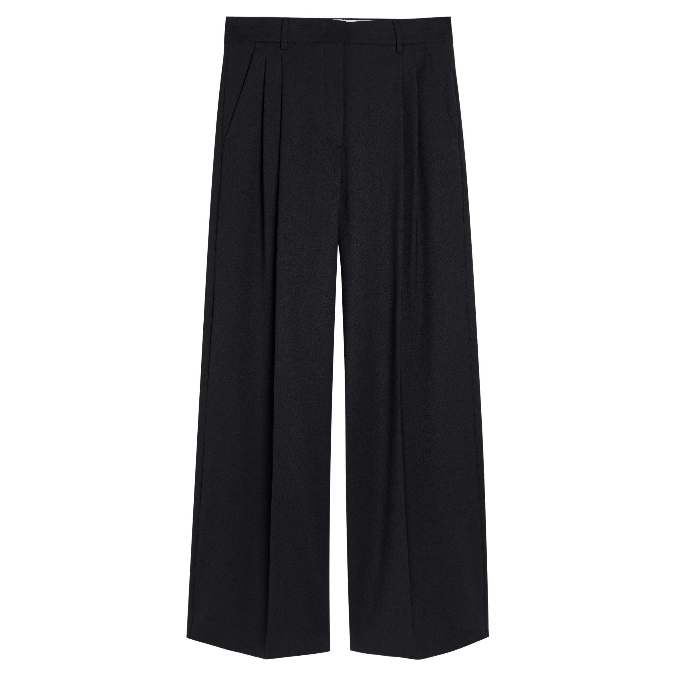 BLACK - Weekend Max Mara - TR WKDASTA HW WIDE LG TROUSER