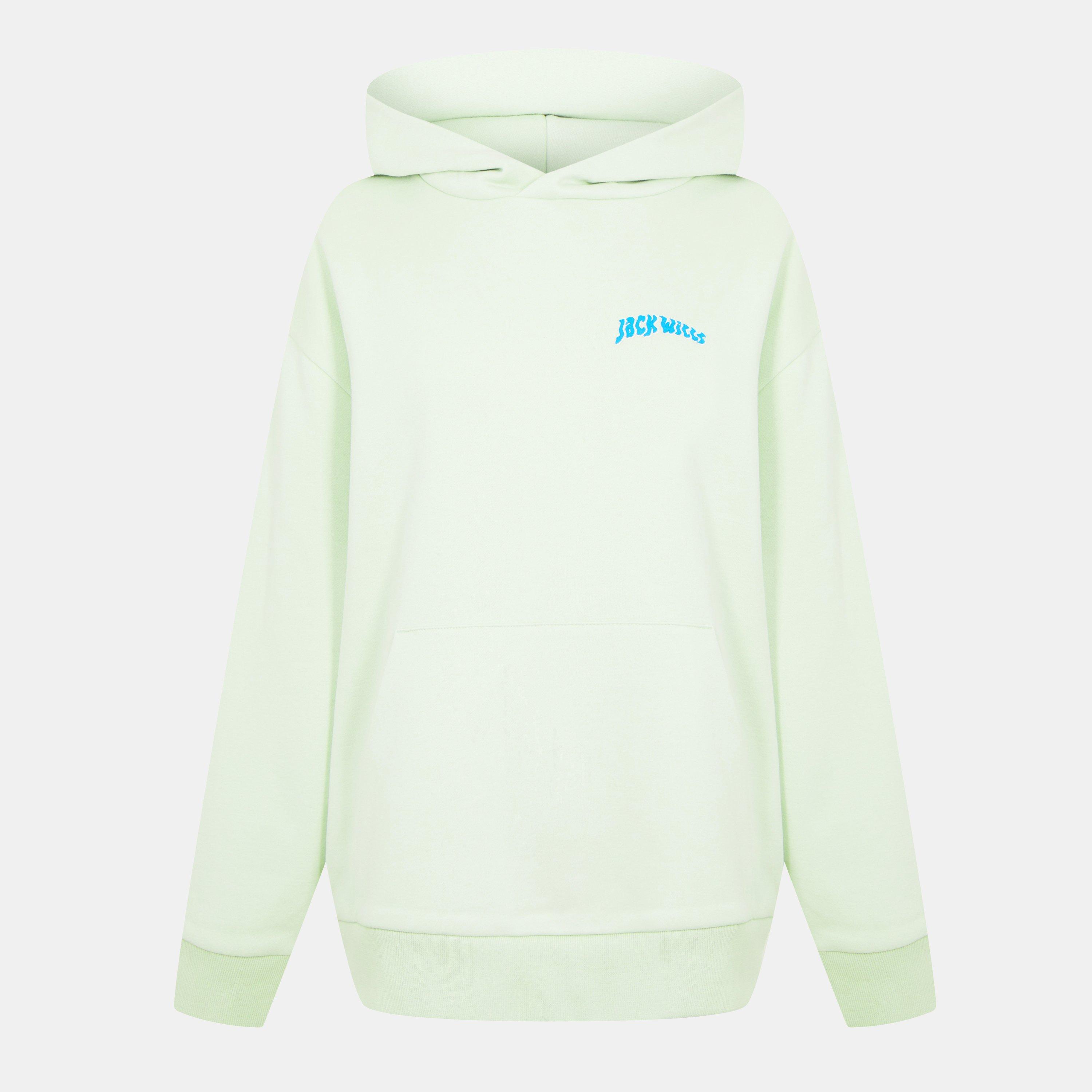Jack Wills Women's Graphic Hoodie - Seaglass - 8 (XS)