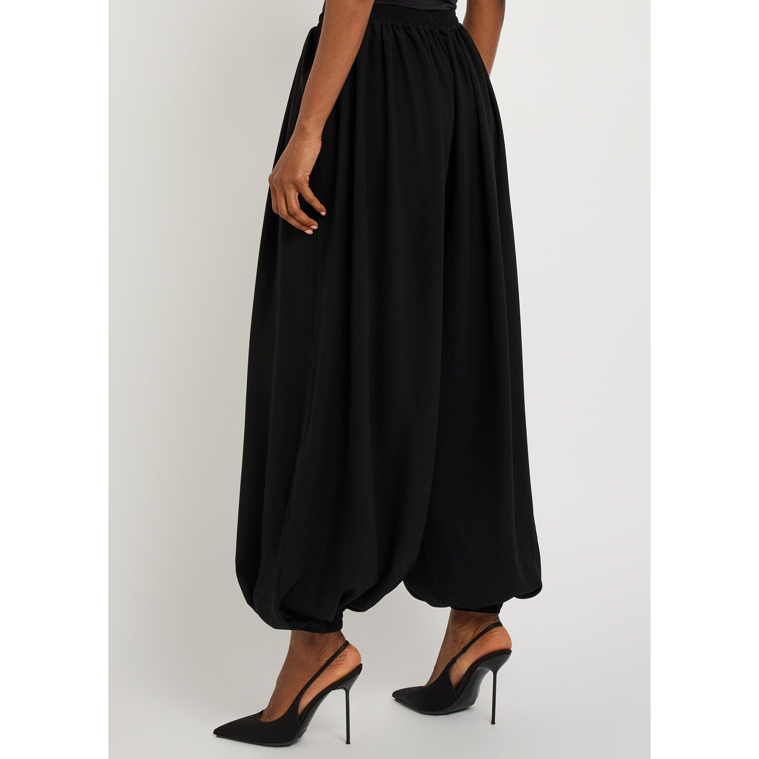 BLACK - Ronny Kobo - Women's Dickens Crepe Tapered Trousers - 3