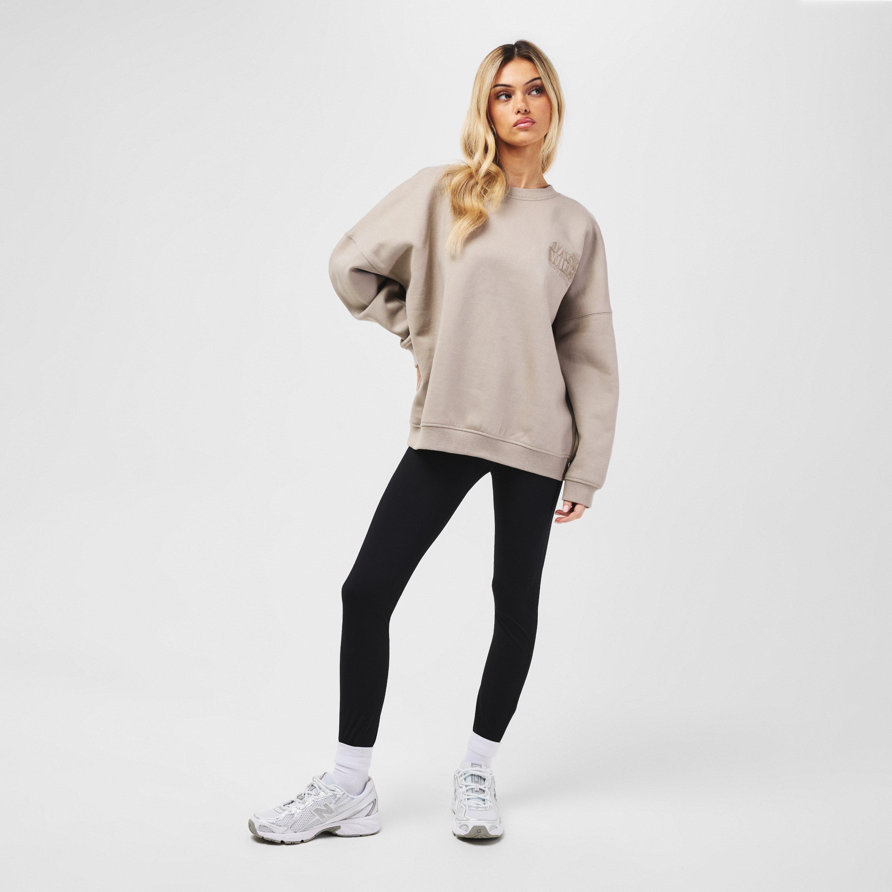 Taupe - Jack Wills - Oversized Crew Sweatshirt - 4