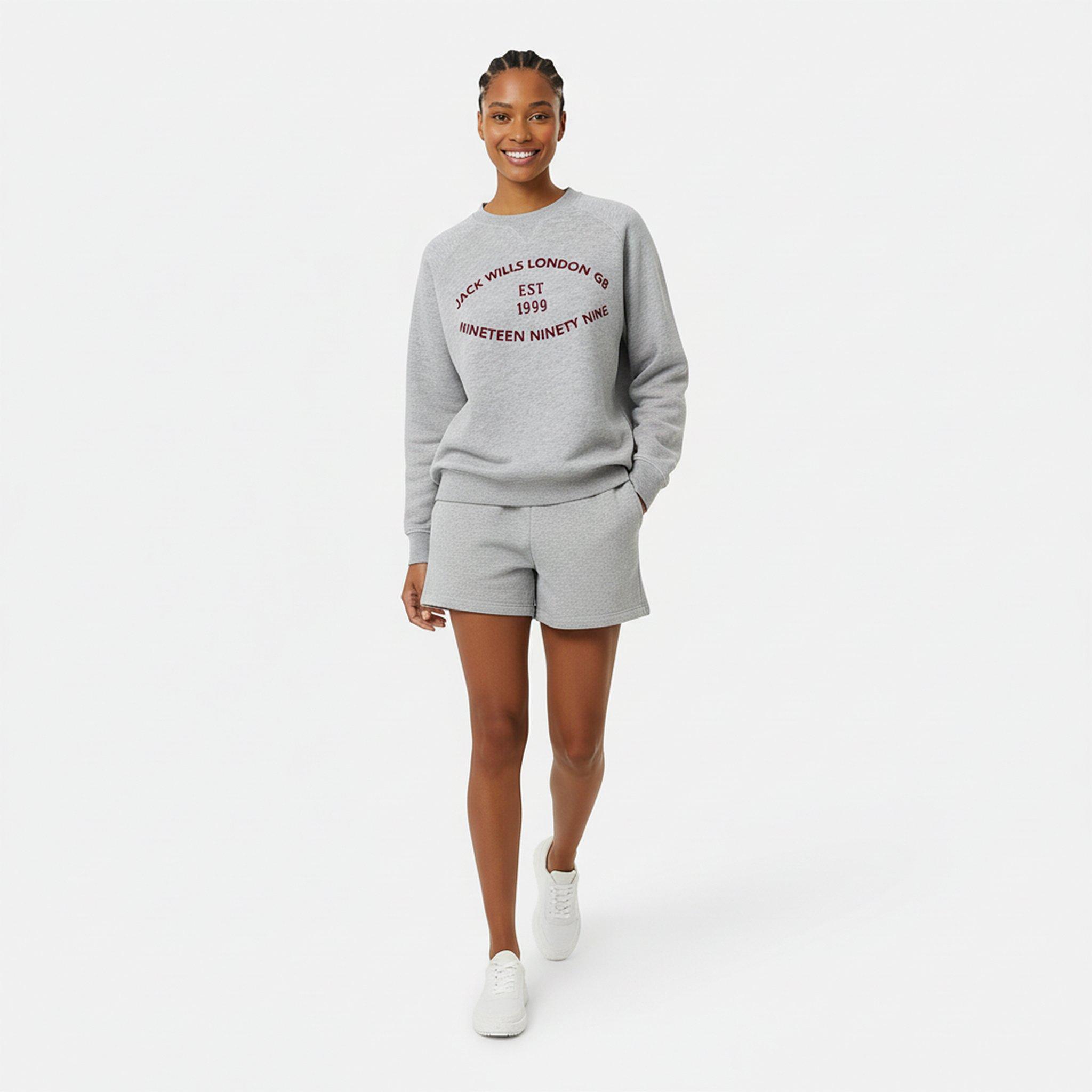 Grey Marl - Jack Wills - Women's Vintage Crew Sweatshirt - 5