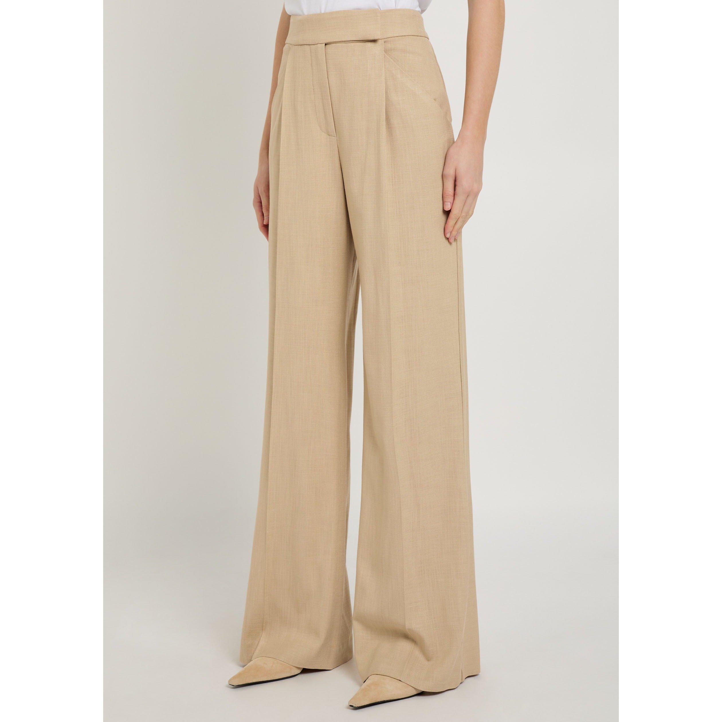 KHAKI - Veronica Beard - TR MARBEAU WIDE LG TROUSERS - 2