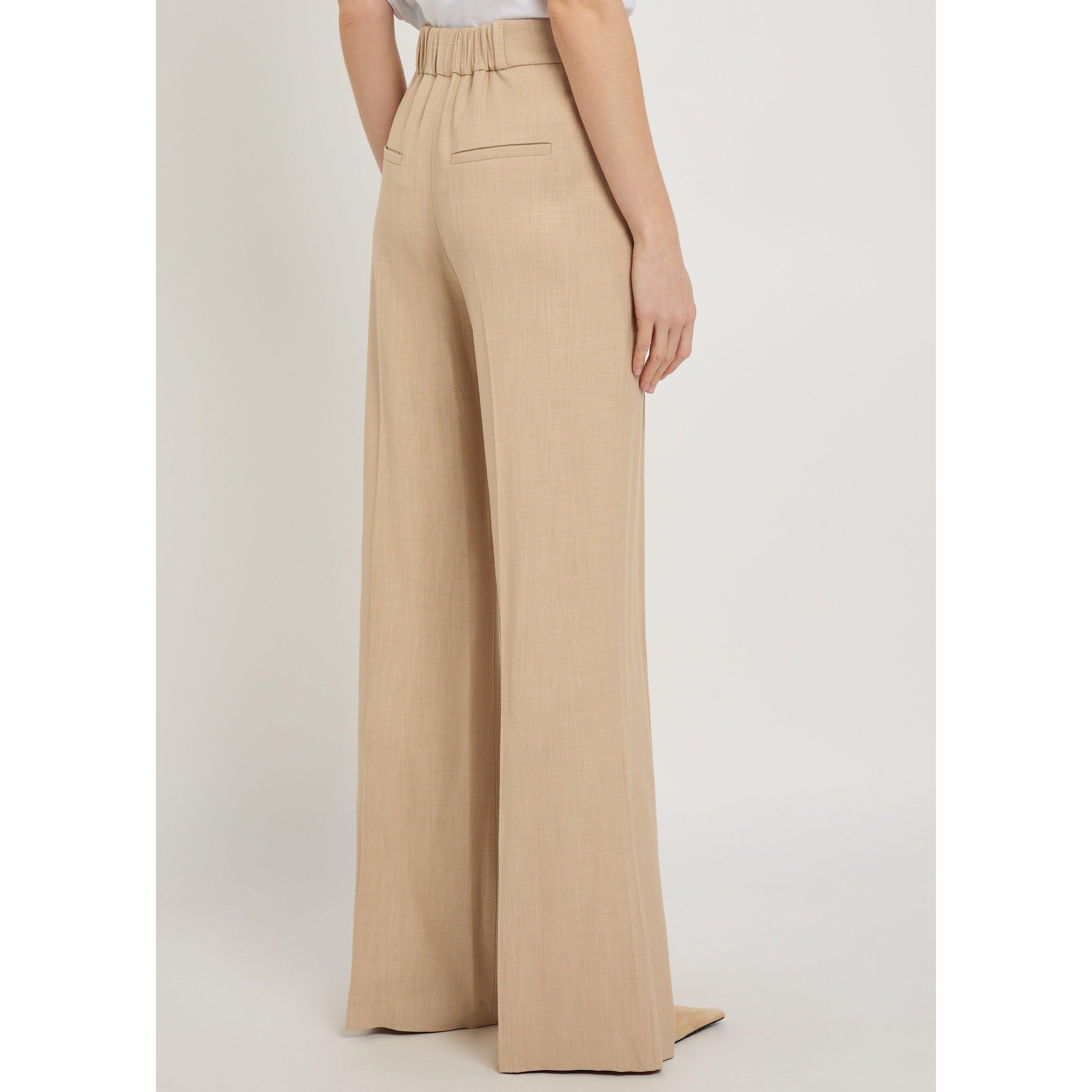KHAKI - Veronica Beard - TR MARBEAU WIDE LG TROUSERS - 3