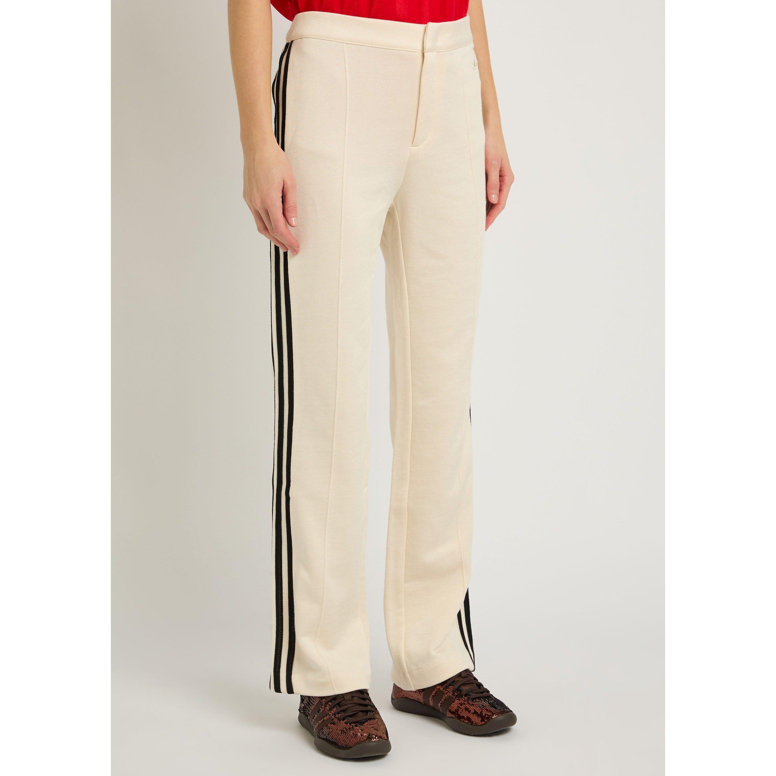 WHITE - adidas Originals - Women's Wales Bonner Cotton Open Hem Straight Leg Jogging Bottoms - 2