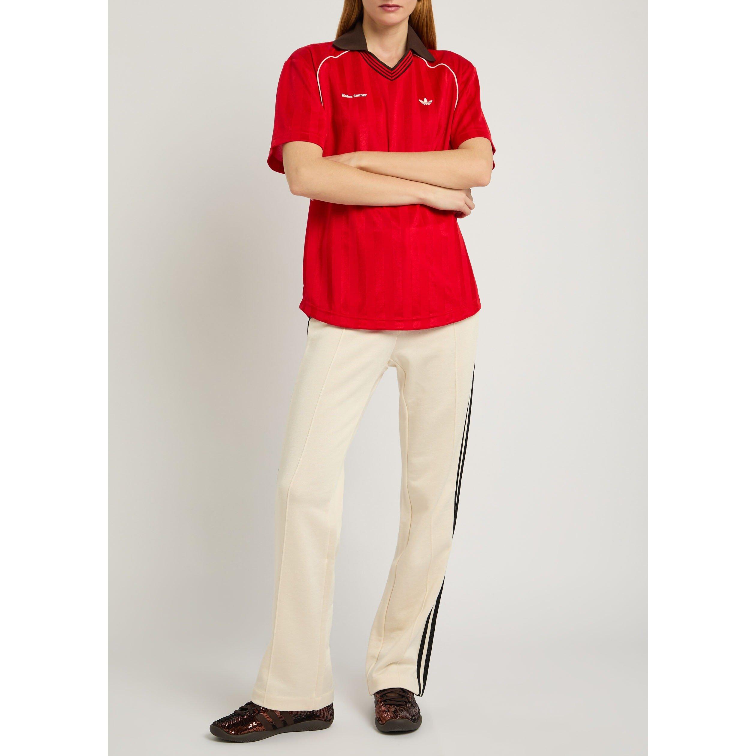 WHITE - adidas Originals - Women's Wales Bonner Cotton Open Hem Straight Leg Jogging Bottoms - 5