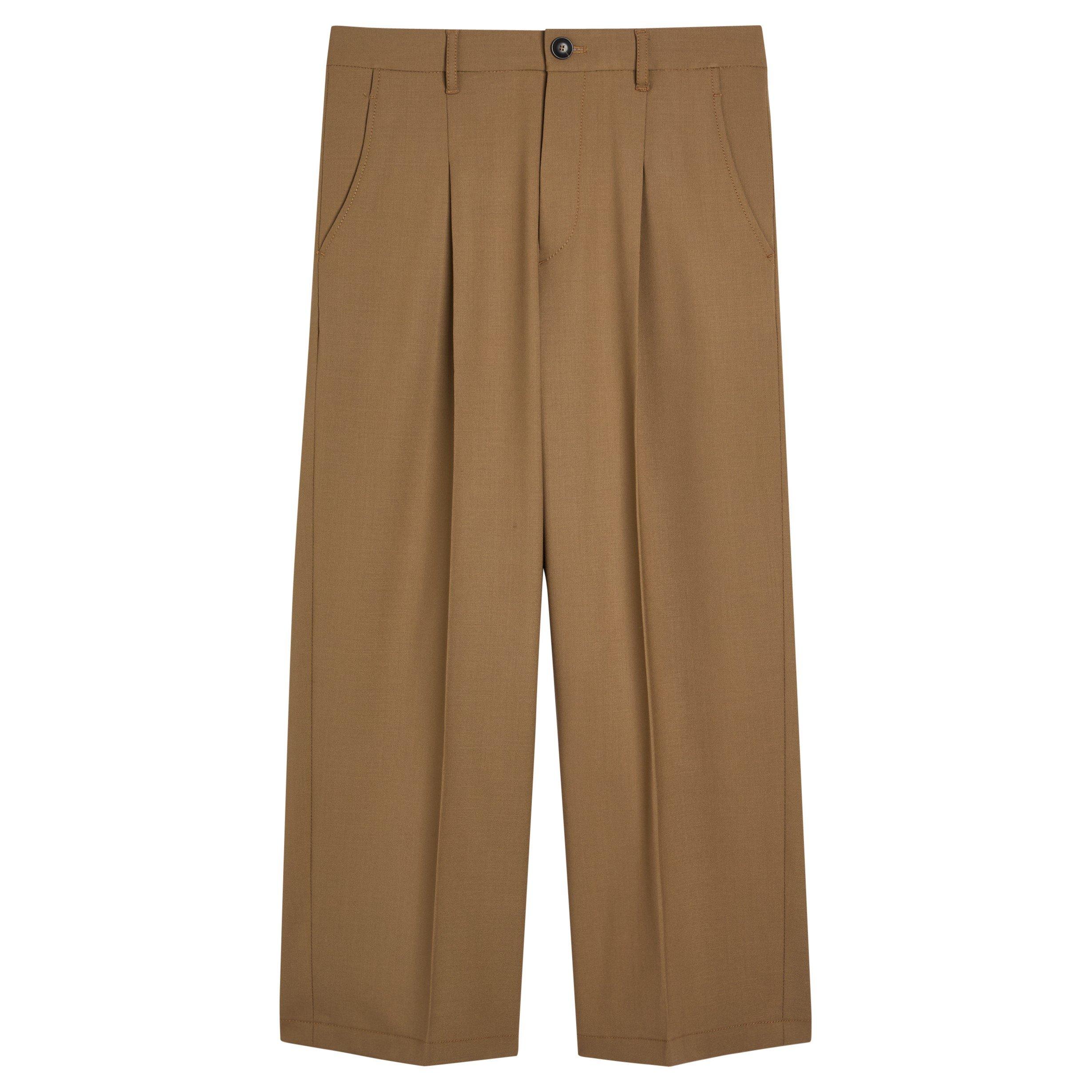 CARAMEL - Maria McManus - TR PLEAT FRONT WIDE LEG TROUSE - 1