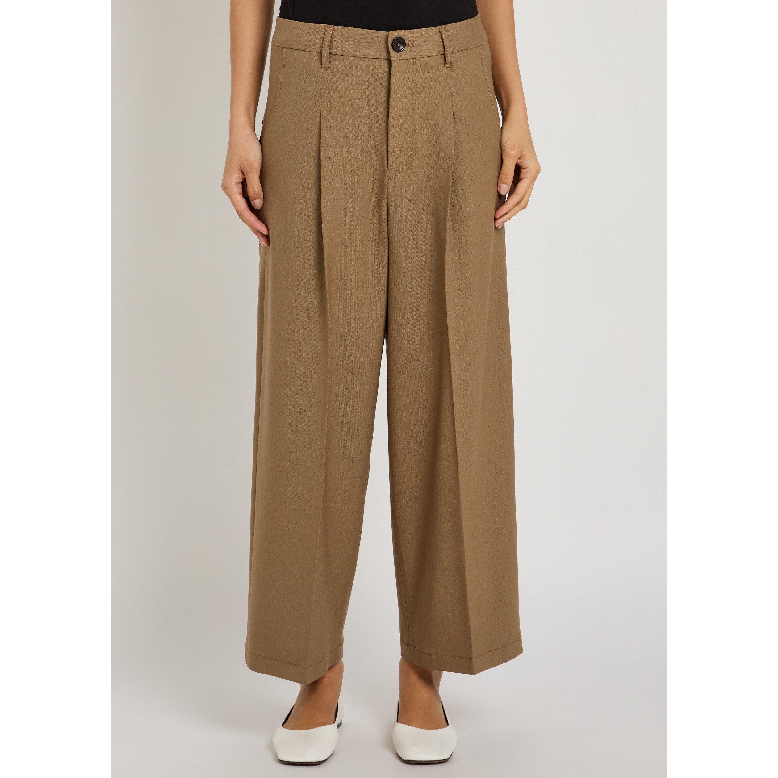 CARAMEL - Maria McManus - TR PLEAT FRONT WIDE LEG TROUSE - 2
