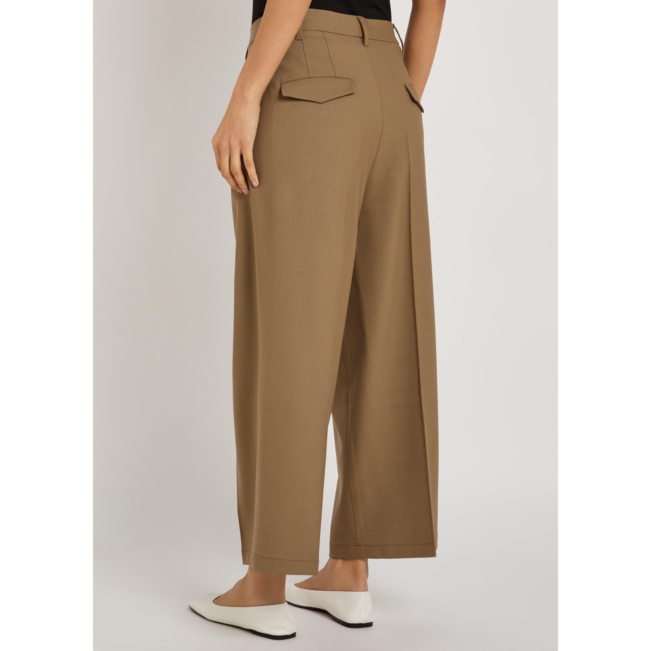 CARAMEL - Maria McManus - TR PLEAT FRONT WIDE LEG TROUSE - 3