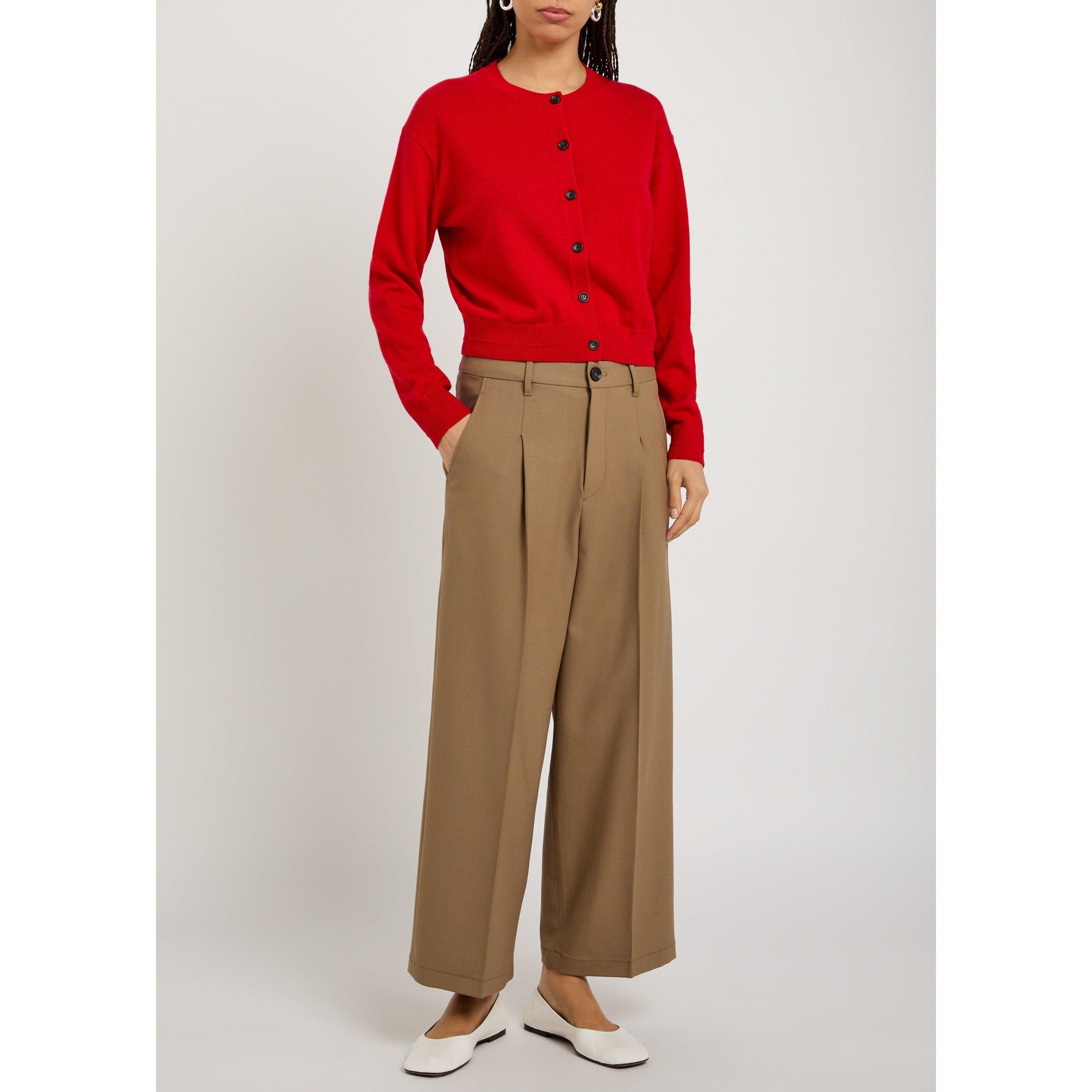 CARAMEL - Maria McManus - TR PLEAT FRONT WIDE LEG TROUSE - 5