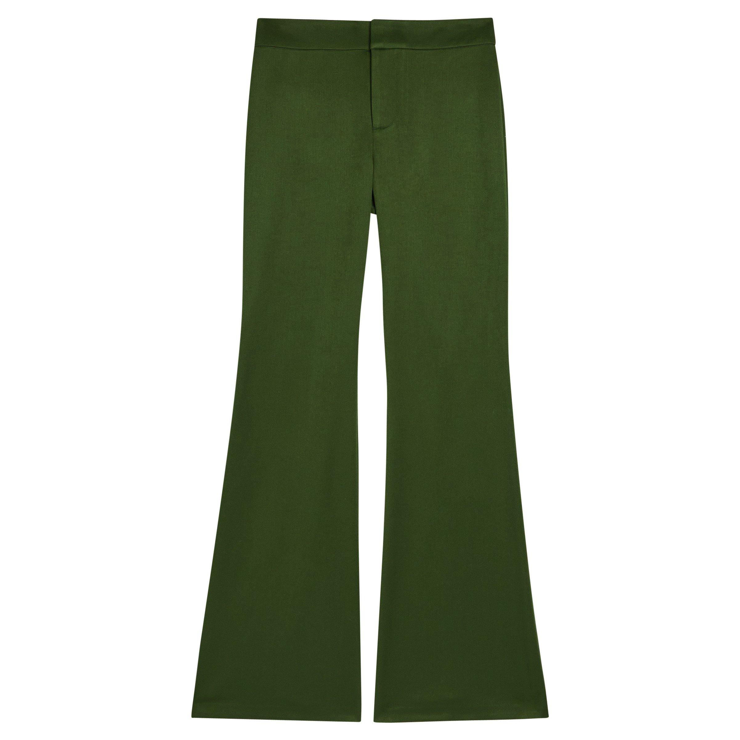 DARK GREEN - Alice And Olivia - TR ANDREW MR BOOTCUT SLIM PANT - 1