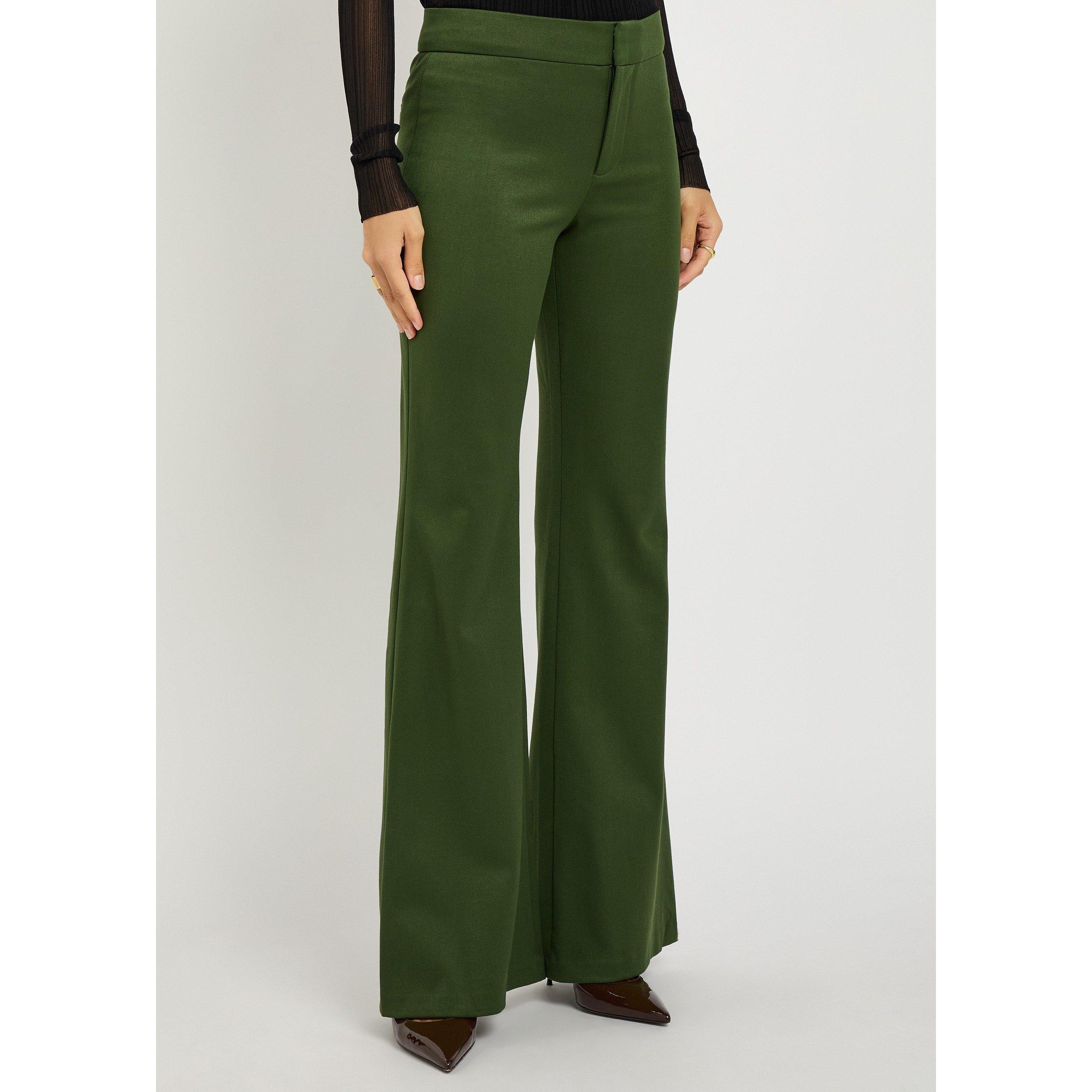 DARK GREEN - Alice And Olivia - TR ANDREW MR BOOTCUT SLIM PANT - 2