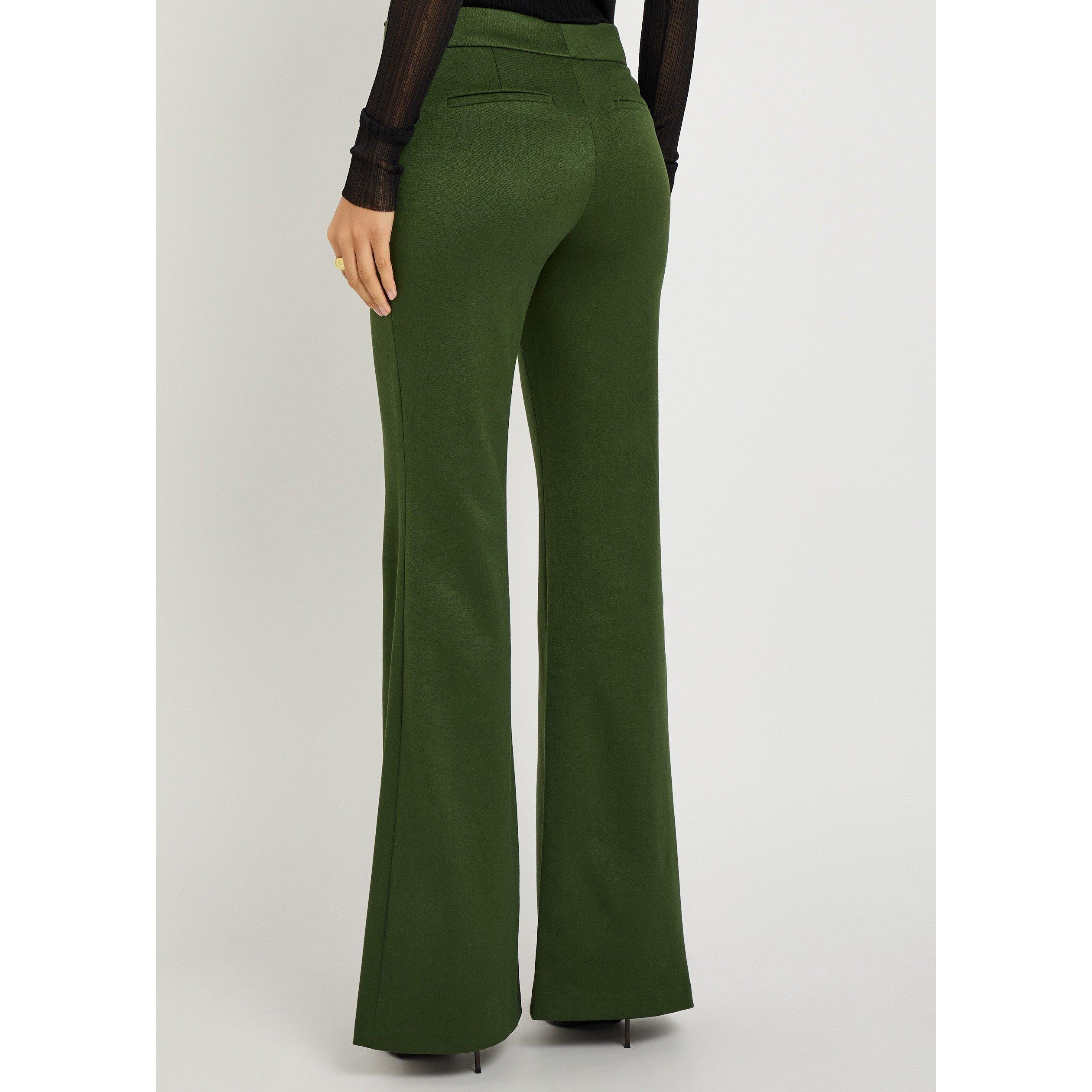 DARK GREEN - Alice And Olivia - TR ANDREW MR BOOTCUT SLIM PANT - 3