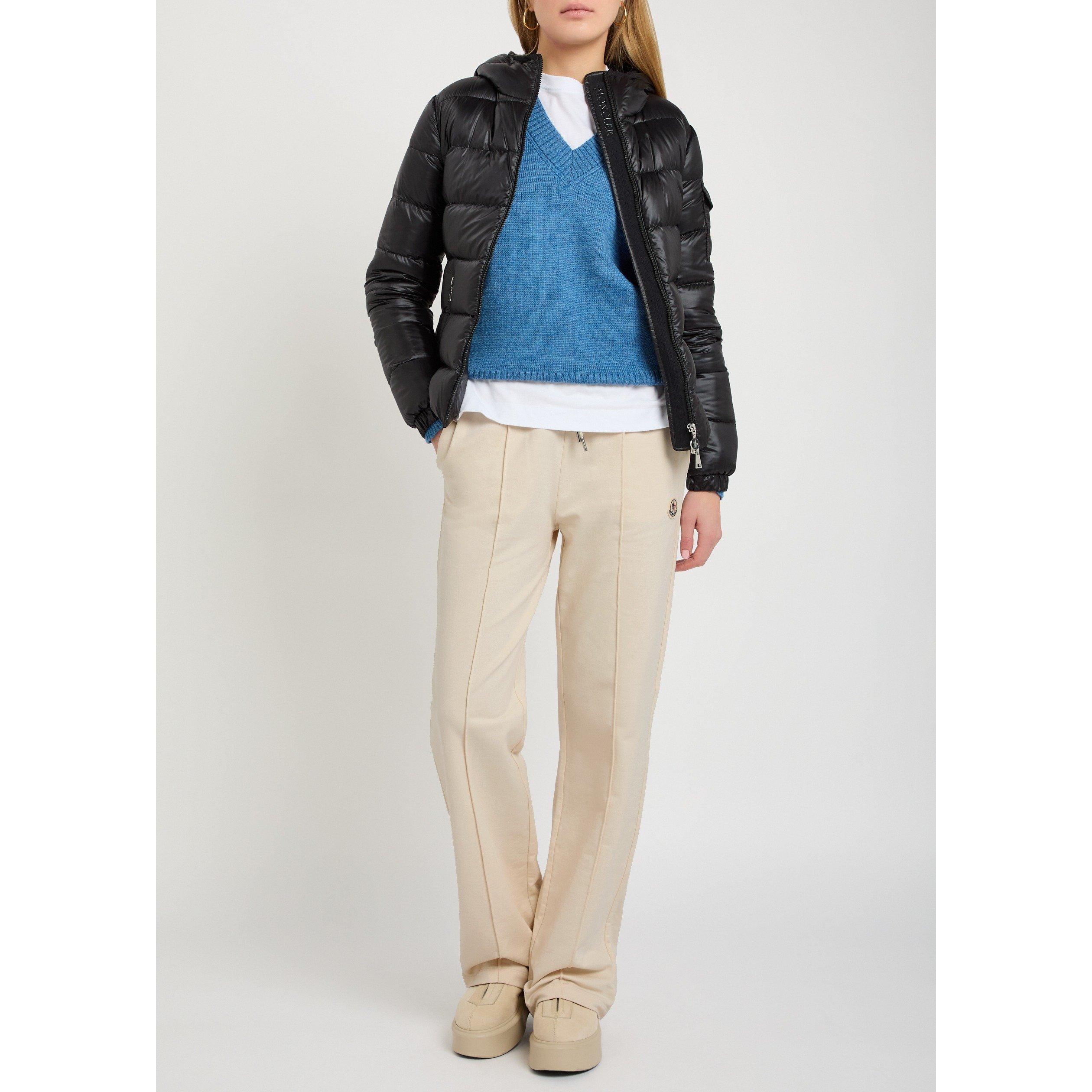 CREAM - Moncler - Women's Cotton Open Hem Mid-Rise Joggers - 5