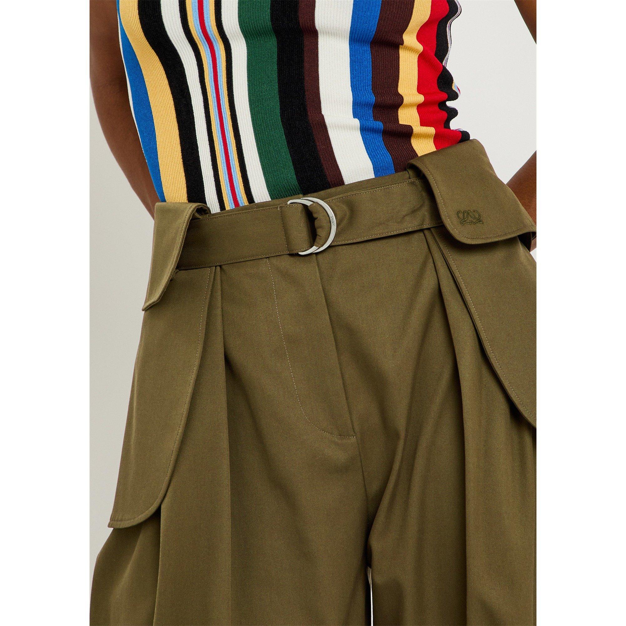 KHAKI - LOEWE - CARGO TROUSERS - 4