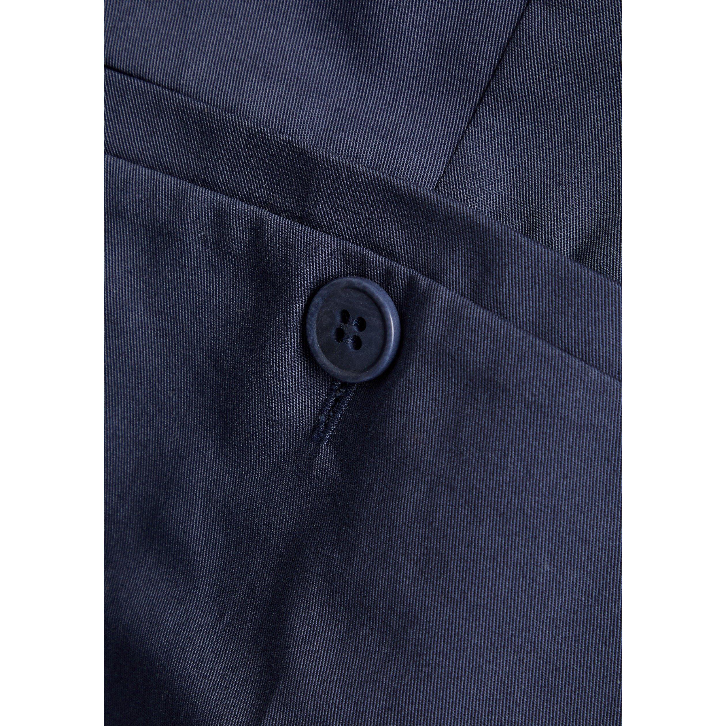 NAVY - Weekend Max Mara - Women's Cropped Cotton Slim-Fit Trousers - 4