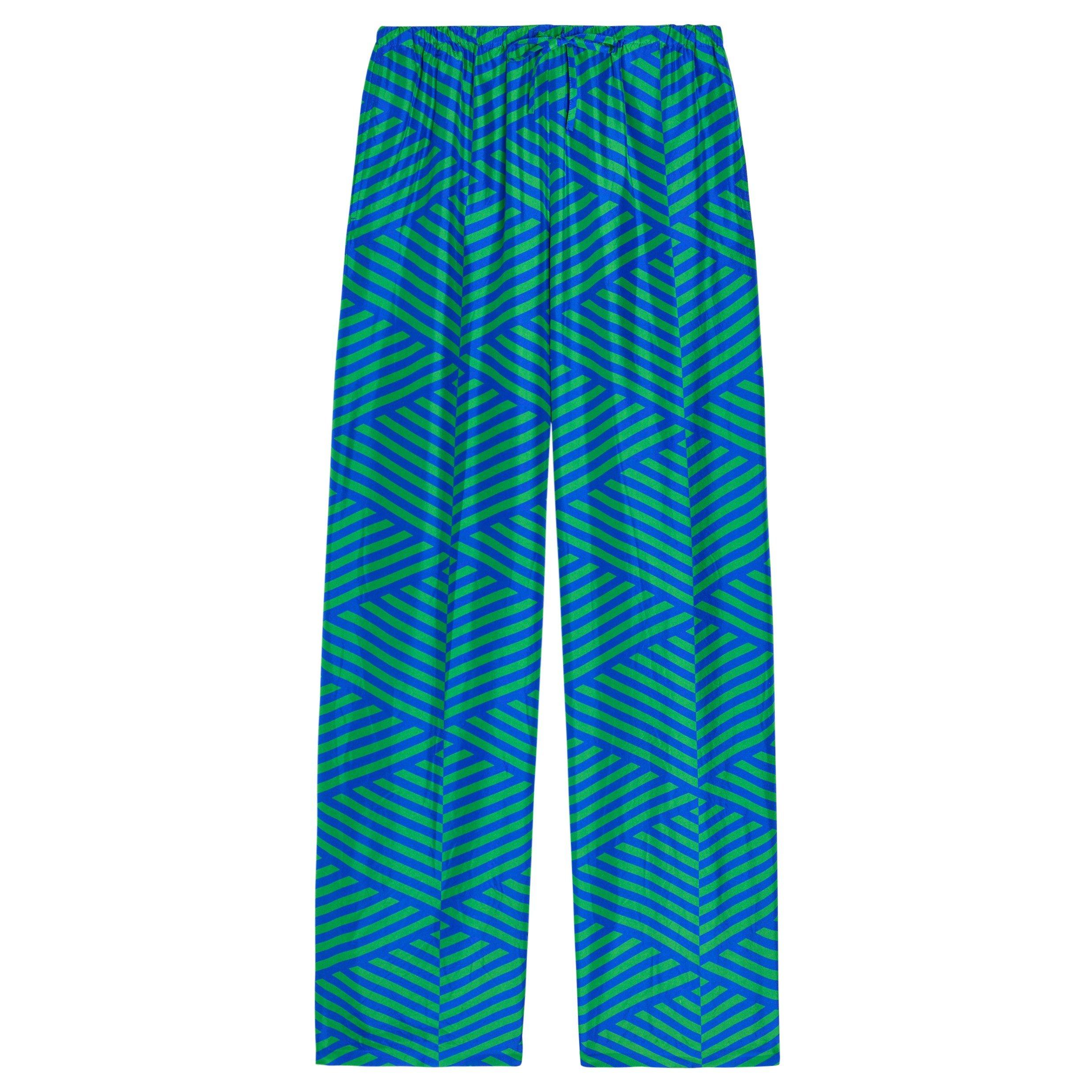 GREEN - Dries Van Noten - 03280-PUVIS LONG 3141 W.W.PANT - 1