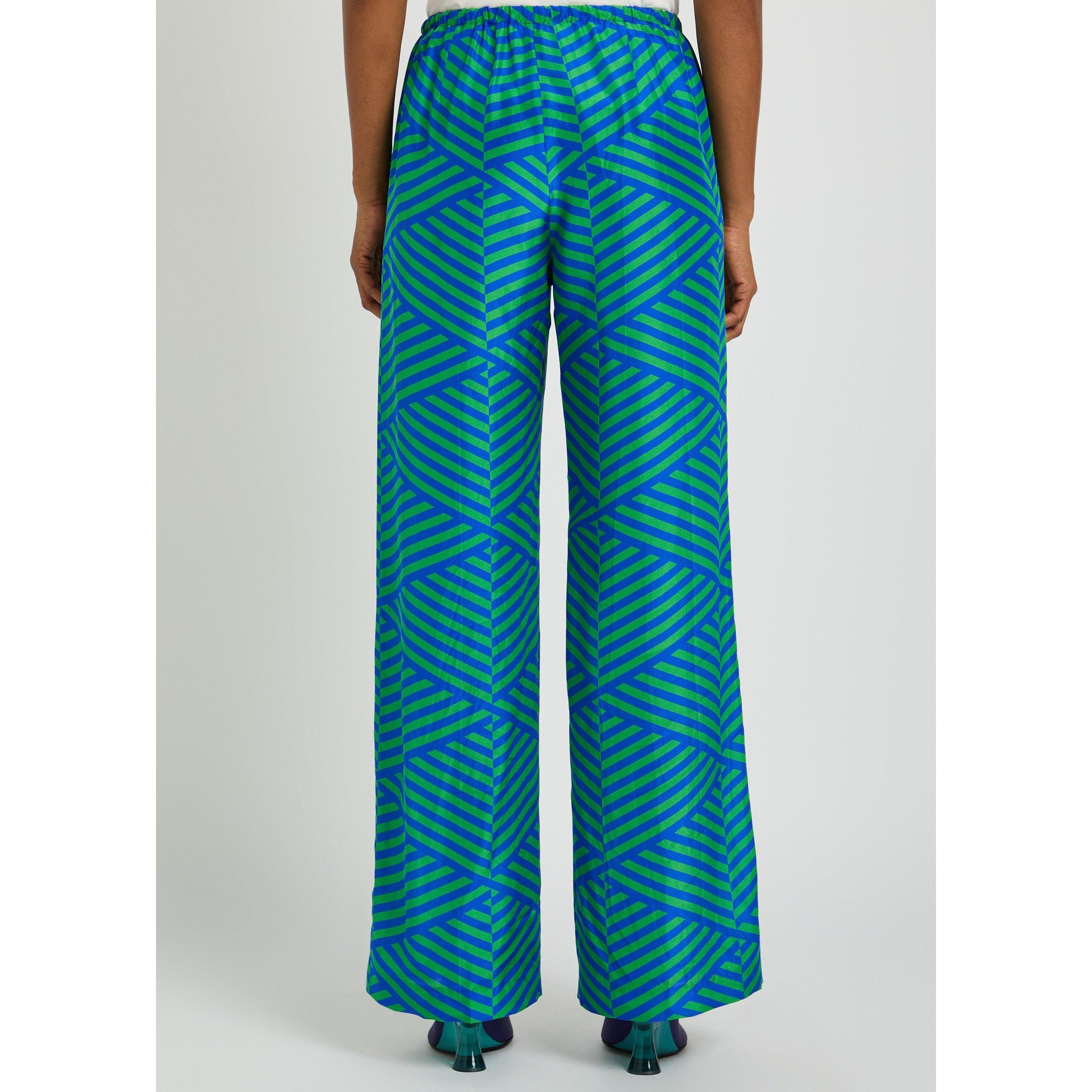 GREEN - Dries Van Noten - 03280-PUVIS LONG 3141 W.W.PANT - 3