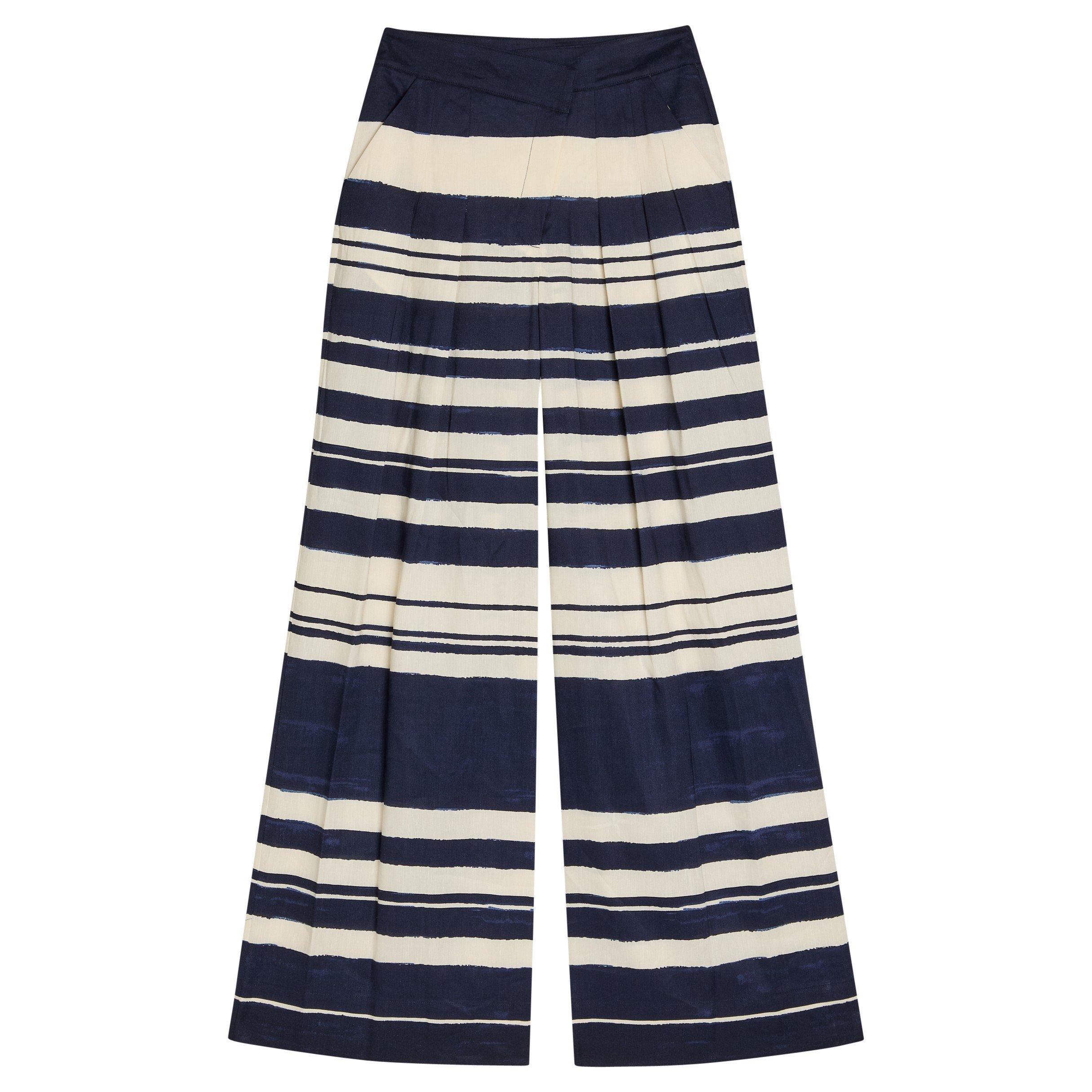 NAVY AND OTHER - Veronica Beard - TR HERON STRIPE TROUSERS